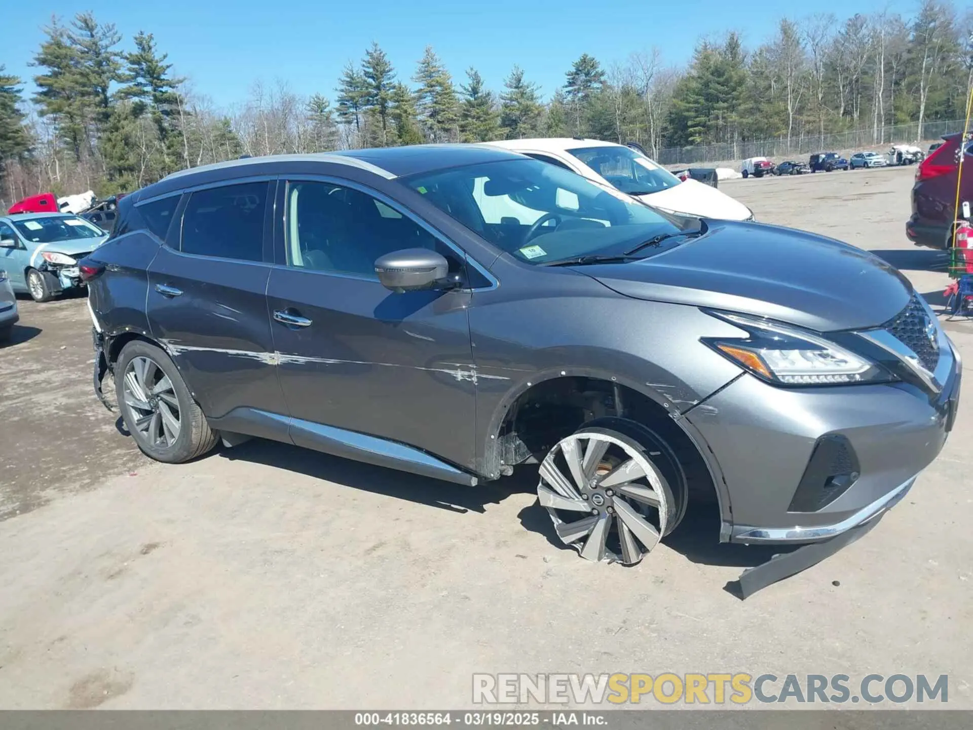 6 fotografías del automóvil dañado 5N1AZ2MS8KN164437 NISSAN MURANO 2019