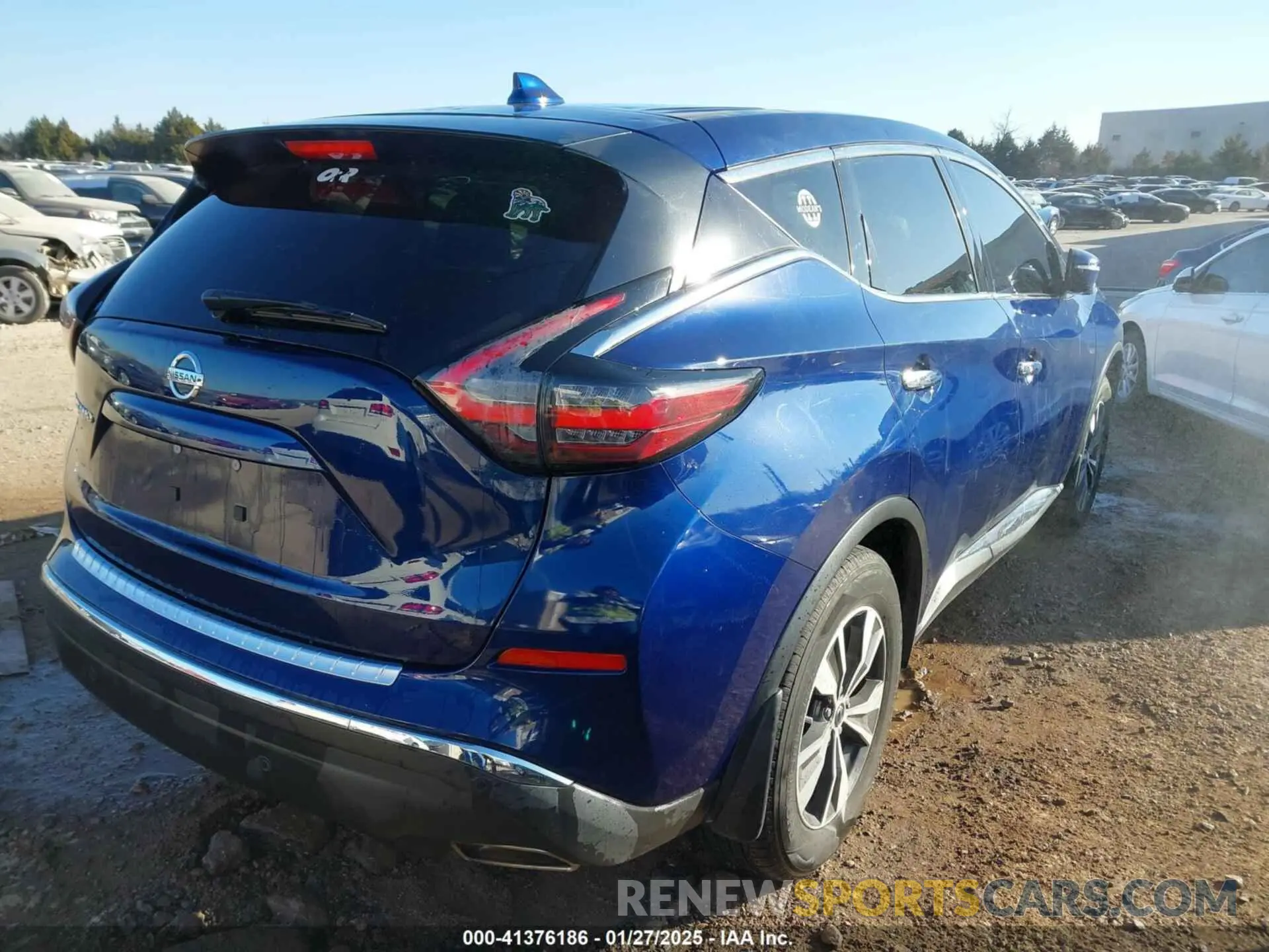 4 fotografías del automóvil dañado 5N1AZ2AJ3LN152063 NISSAN MURANO 2020