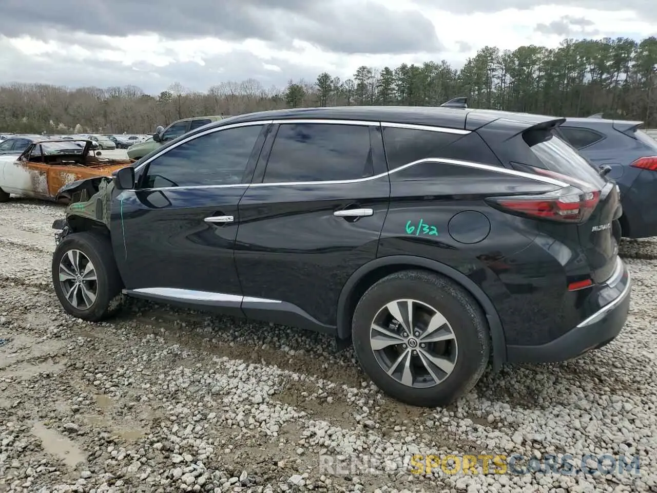 2 fotografías del automóvil dañado 5N1AZ2AJ3LN167310 NISSAN MURANO 2020