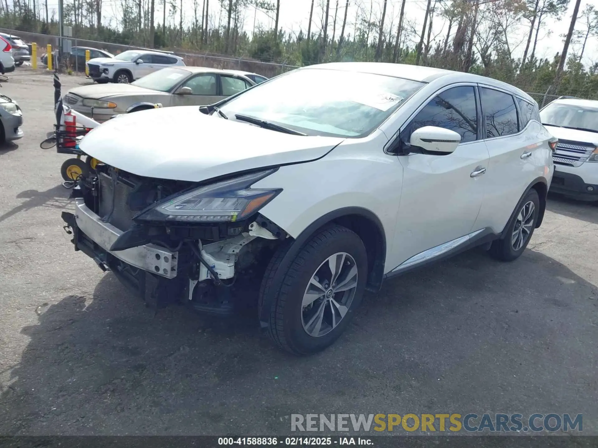 2 fotografías del automóvil dañado 5N1AZ2AJ4LN142903 NISSAN MURANO 2020