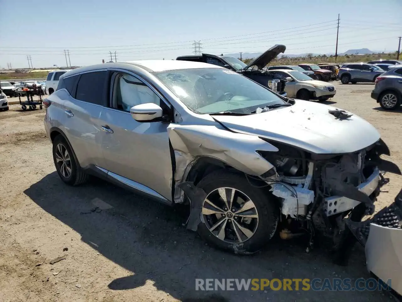 4 fotografías del automóvil dañado 5N1AZ2AJ9LN121934 NISSAN MURANO 2020