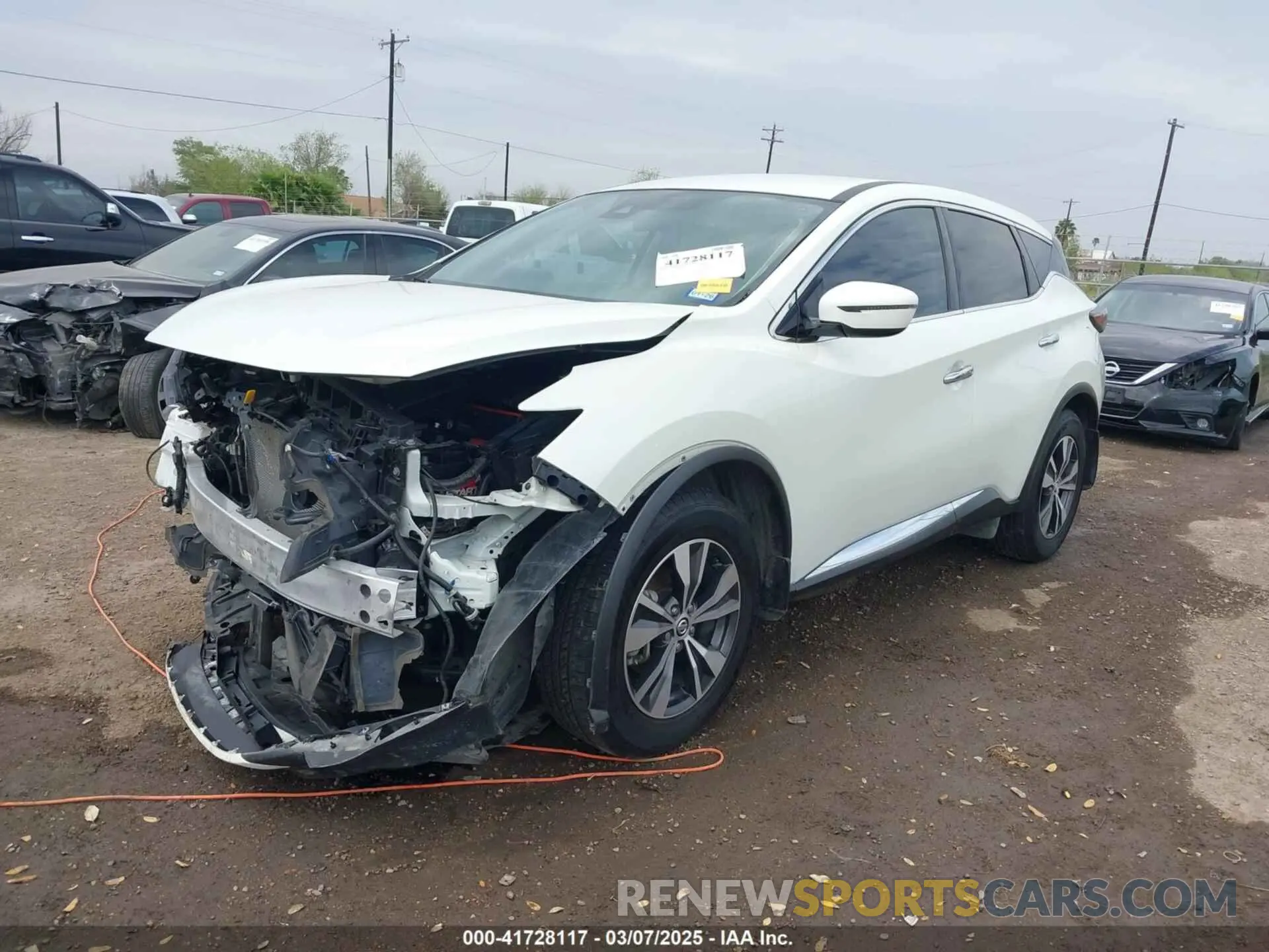 2 fotografías del automóvil dañado 5N1AZ2AJXLN174772 NISSAN MURANO 2020