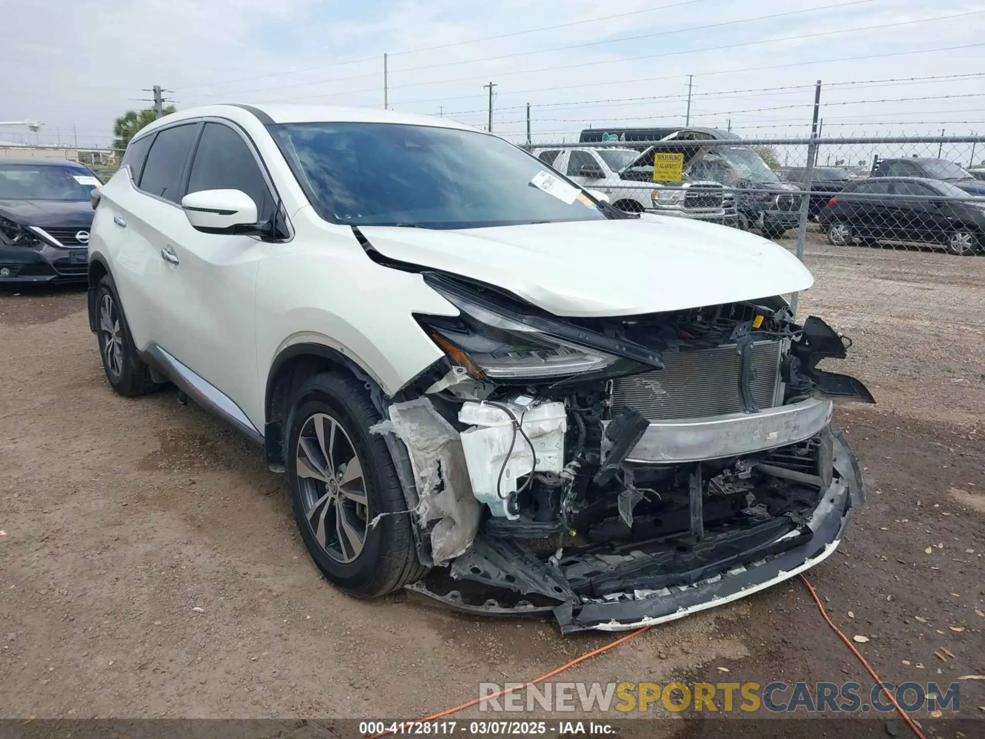 6 fotografías del automóvil dañado 5N1AZ2AJXLN174772 NISSAN MURANO 2020