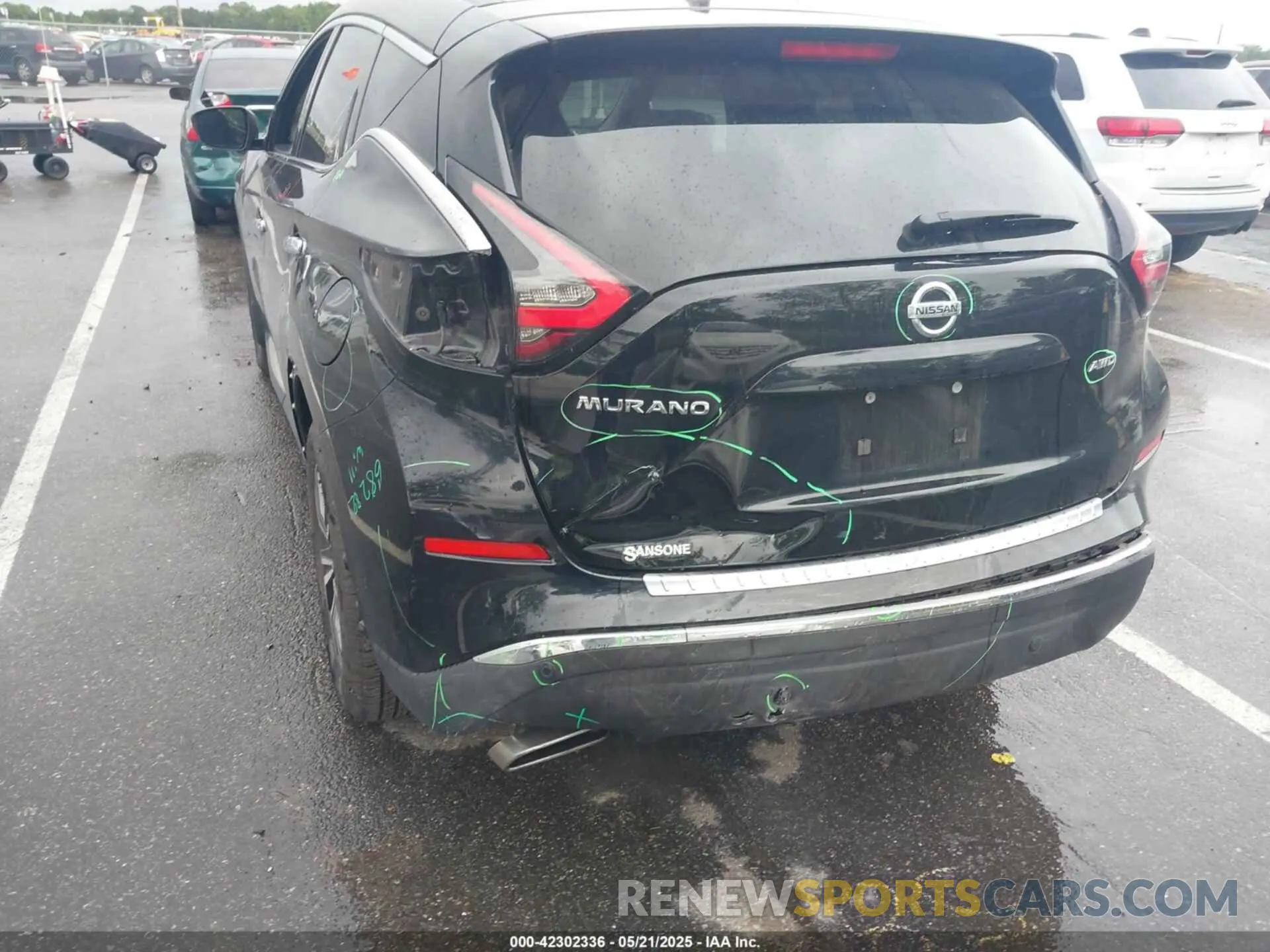 6 fotografías del automóvil dañado 5N1AZ2AS1LN167668 NISSAN MURANO 2020