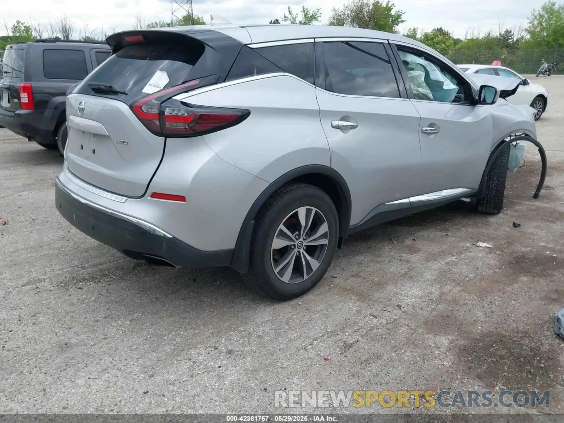 4 fotografías del automóvil dañado 5N1AZ2AS3LN170748 NISSAN MURANO 2020