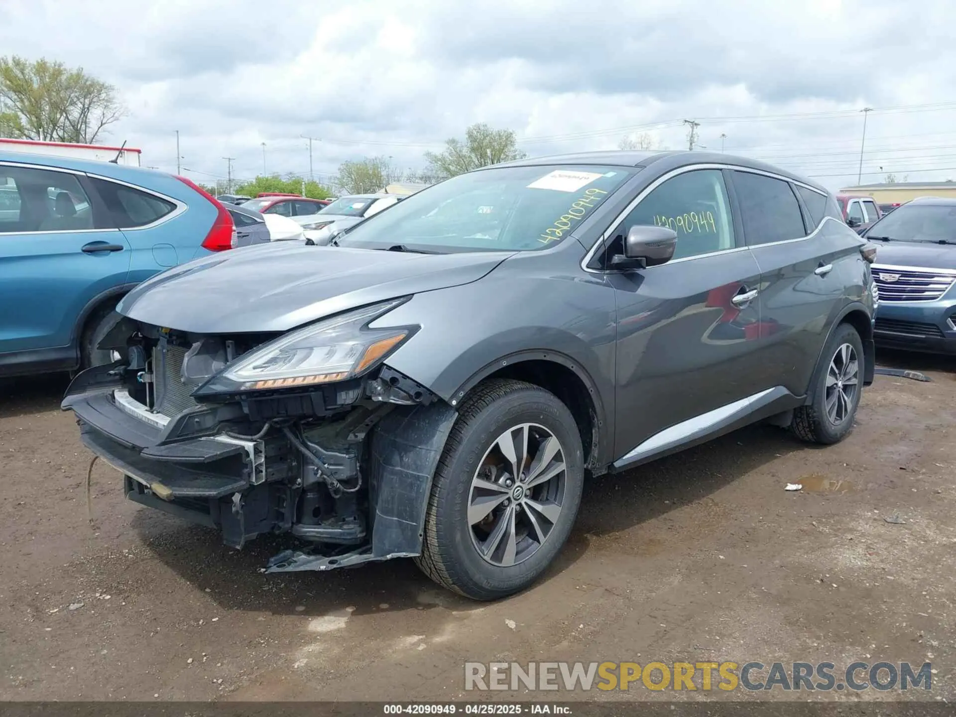 2 fotografías del automóvil dañado 5N1AZ2AS4LN106699 NISSAN MURANO 2020