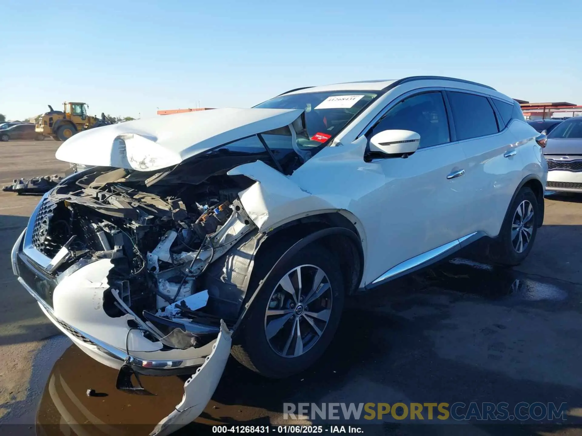 2 fotografías del automóvil dañado 5N1AZ2BJ1LN154814 NISSAN MURANO 2020