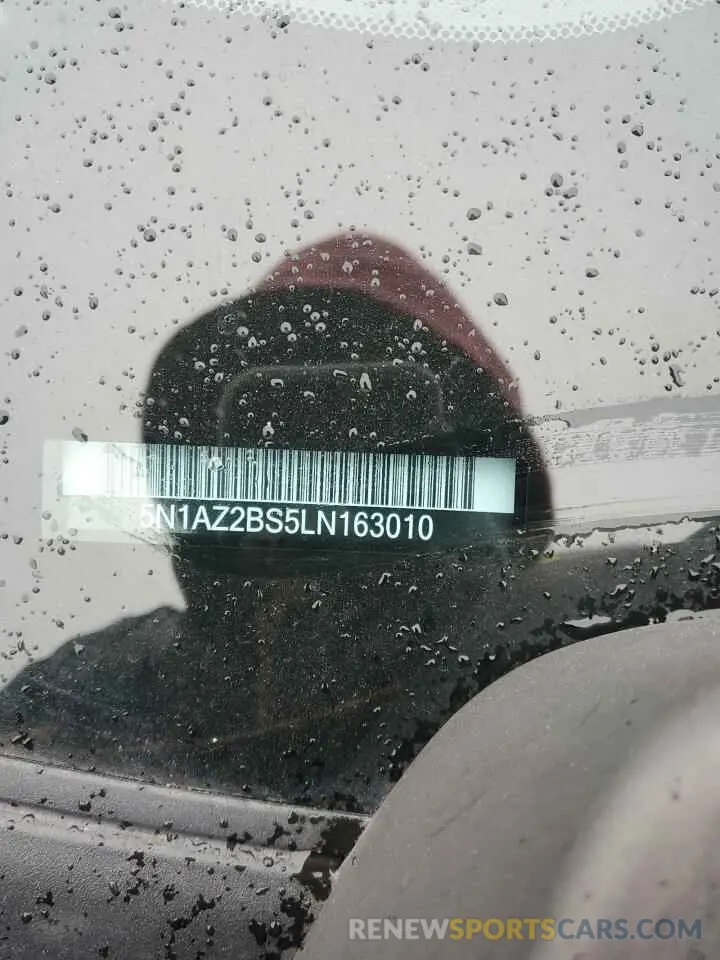 15 fotografías del automóvil dañado 5N1AZ2BS5LN163010 NISSAN MURANO 2020
