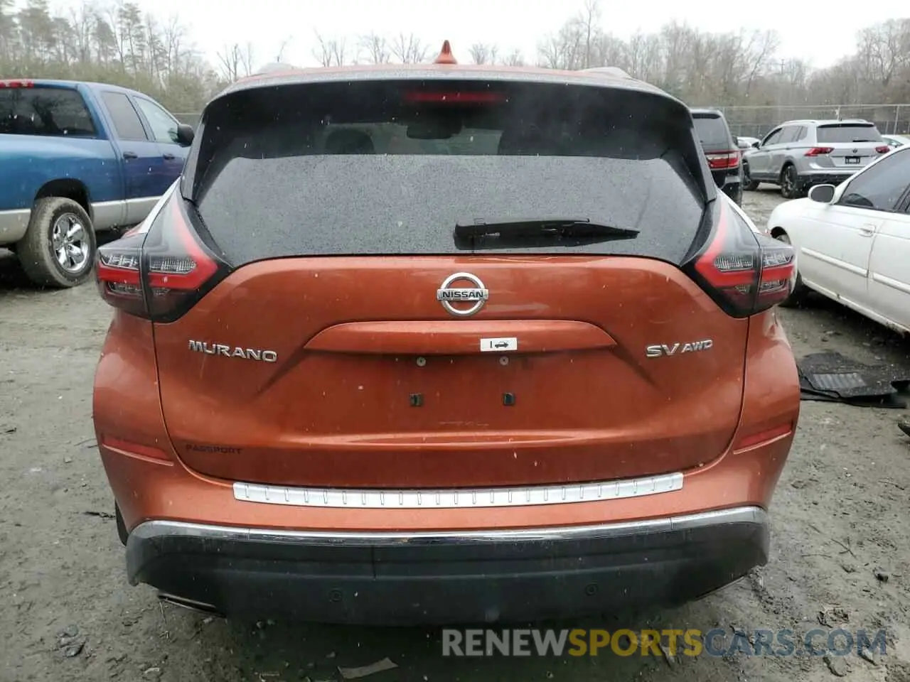 6 fotografías del automóvil dañado 5N1AZ2BS5LN163010 NISSAN MURANO 2020
