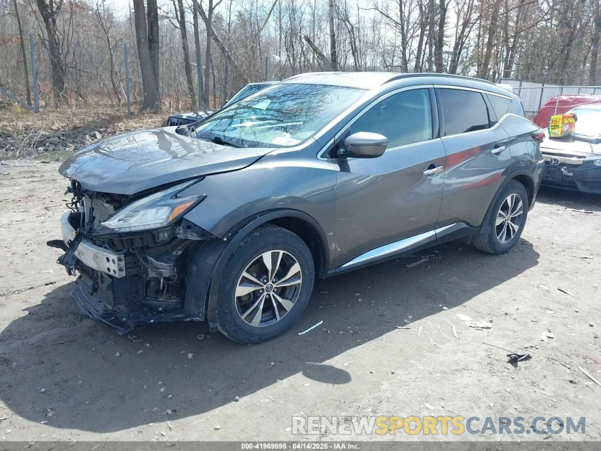 2 fotografías del automóvil dañado 5N1AZ2BS7LN105075 NISSAN MURANO 2020