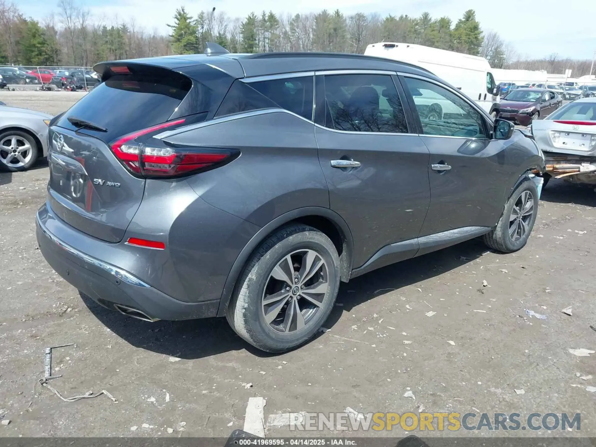 4 fotografías del automóvil dañado 5N1AZ2BS7LN105075 NISSAN MURANO 2020