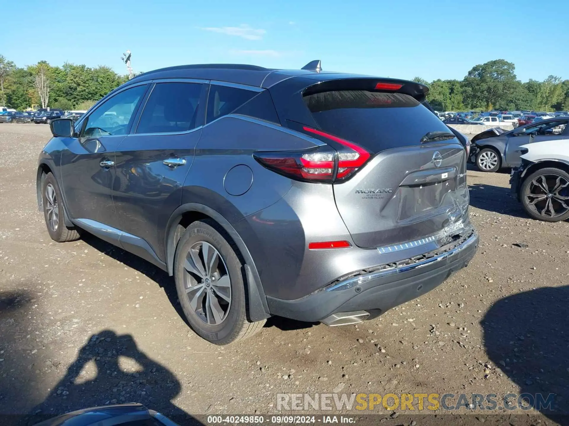 3 fotografías del automóvil dañado 5N1AZ2BS8LN158254 NISSAN MURANO 2020