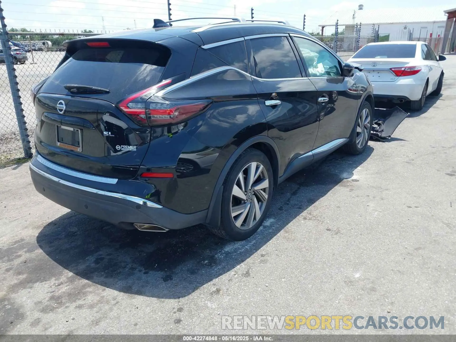 4 fotografías del automóvil dañado 5N1AZ2CJ5LN153390 NISSAN MURANO 2020