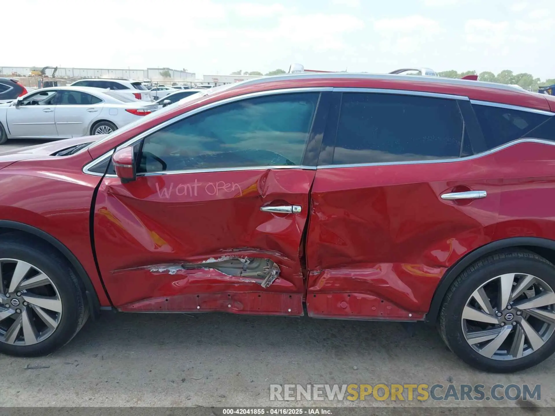 6 fotografías del automóvil dañado 5N1AZ2CJ7LN133304 NISSAN MURANO 2020