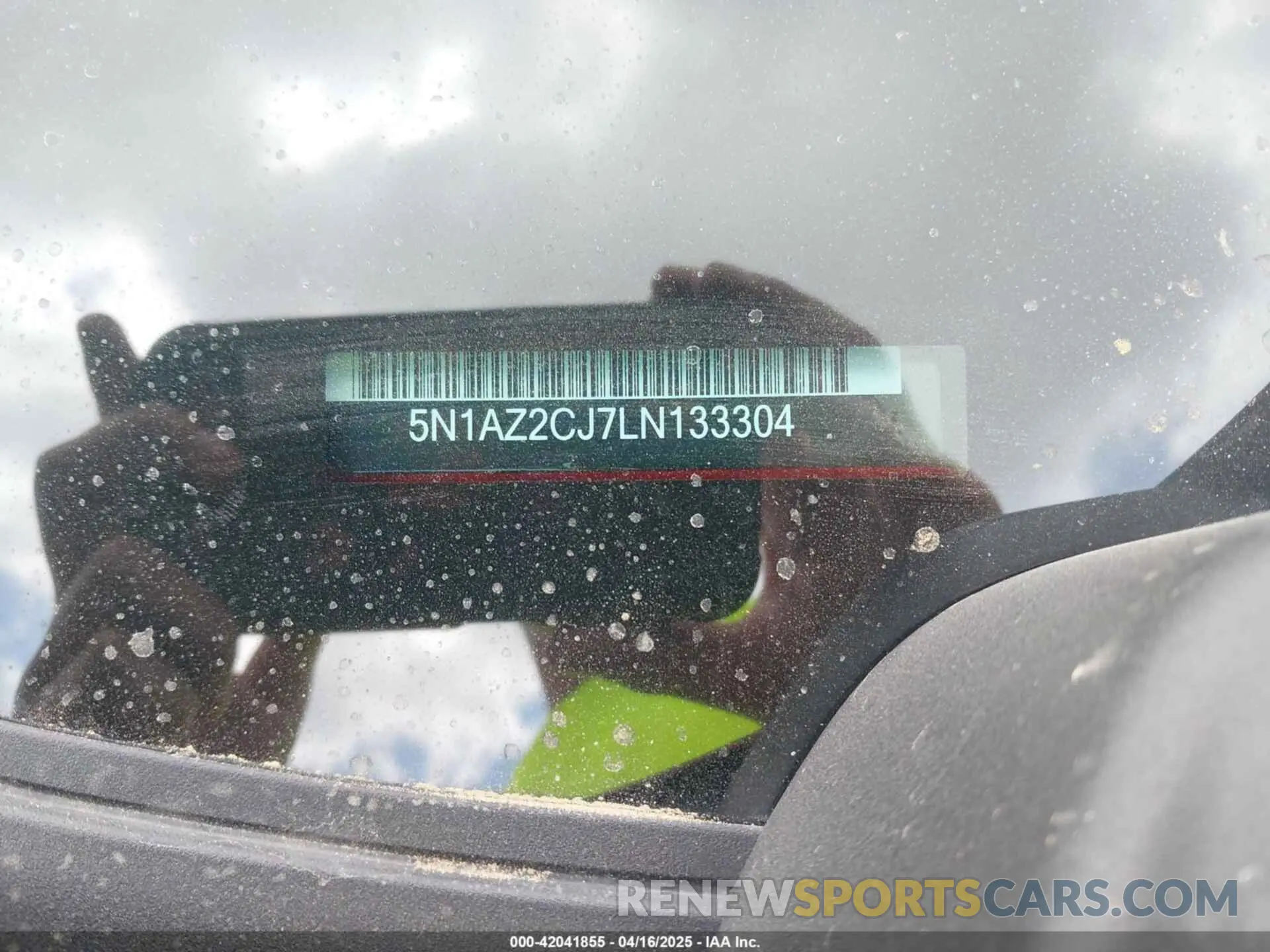 9 fotografías del automóvil dañado 5N1AZ2CJ7LN133304 NISSAN MURANO 2020