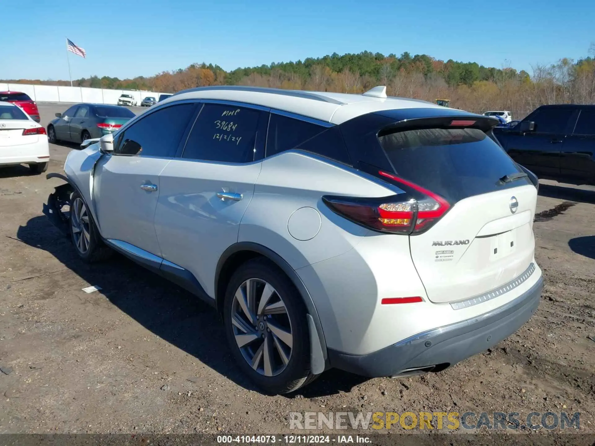 3 fotografías del automóvil dañado 5N1AZ2CJ9LN130579 NISSAN MURANO 2020