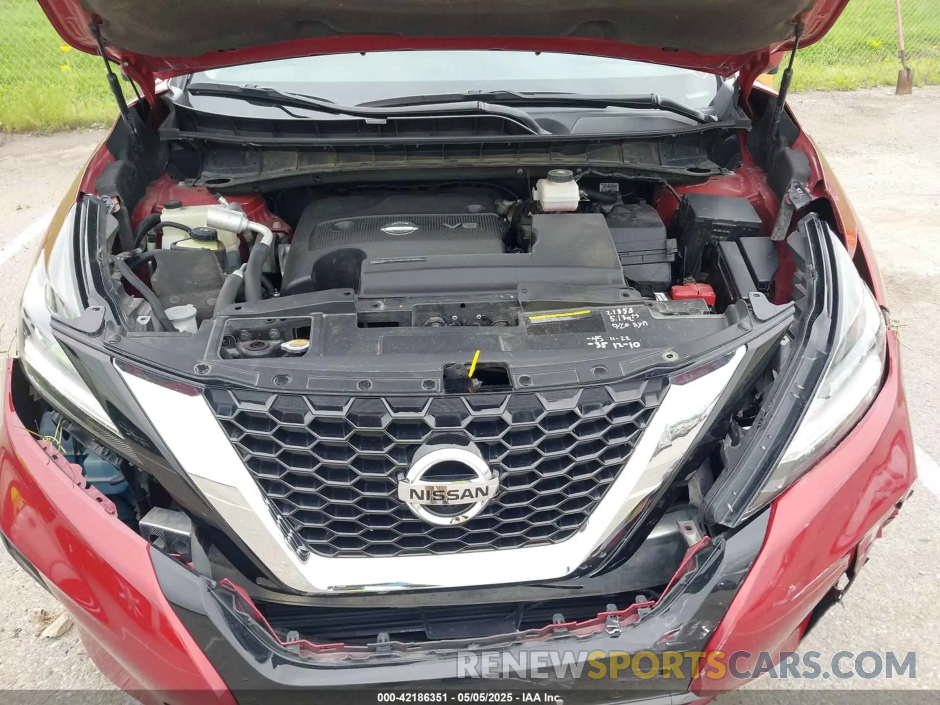 10 fotografías del automóvil dañado 5N1AZ2CS4LN118414 NISSAN MURANO 2020