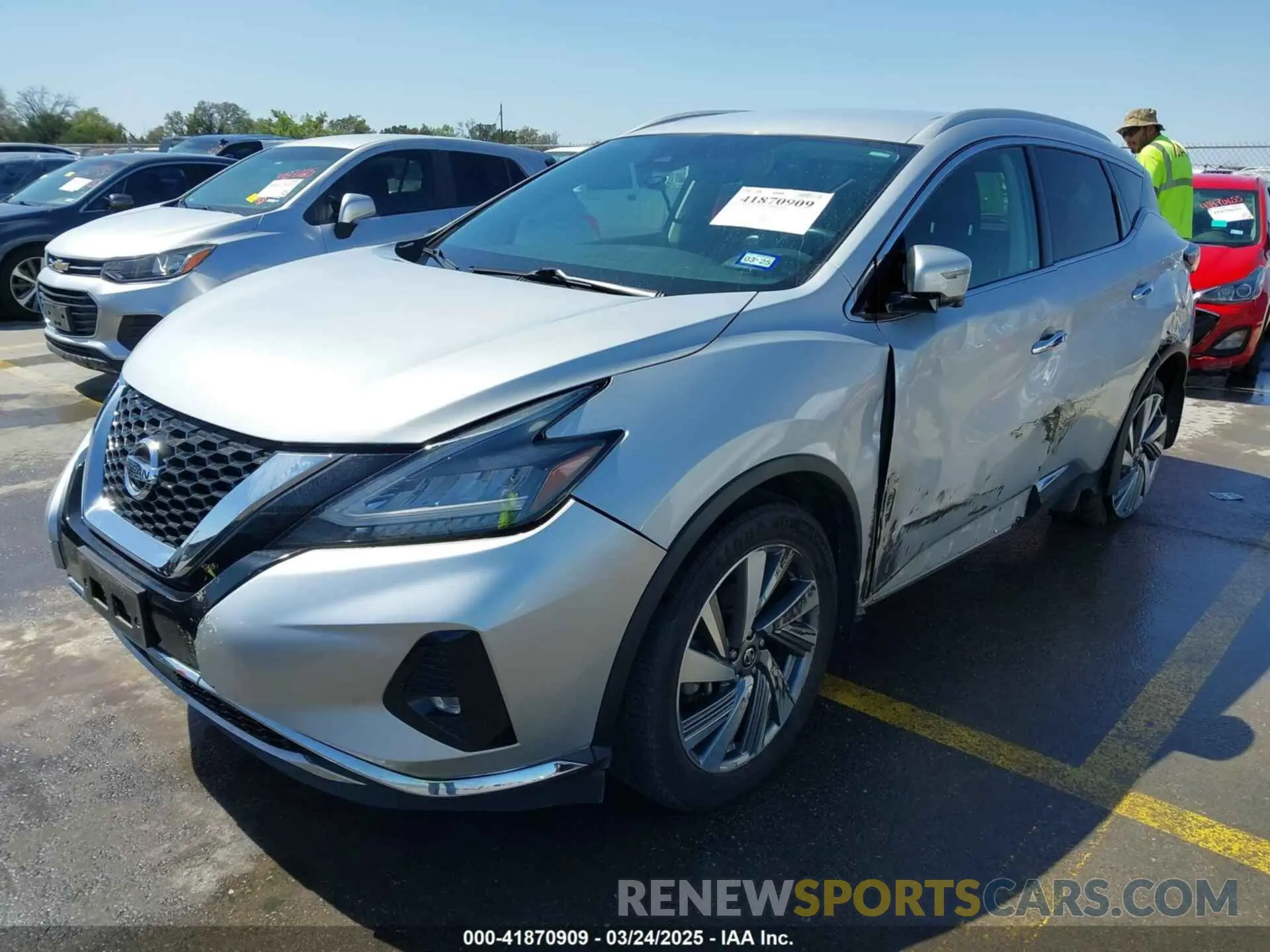 2 fotografías del automóvil dañado 5N1AZ2CS7LN175805 NISSAN MURANO 2020