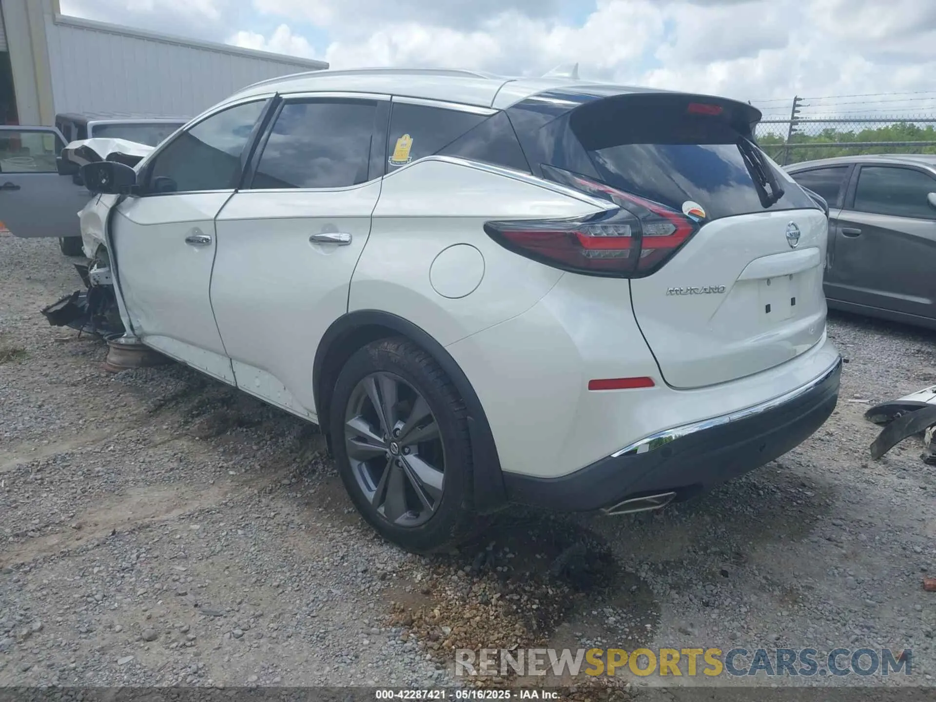 3 fotografías del automóvil dañado 5N1AZ2DJ0LN146698 NISSAN MURANO 2020