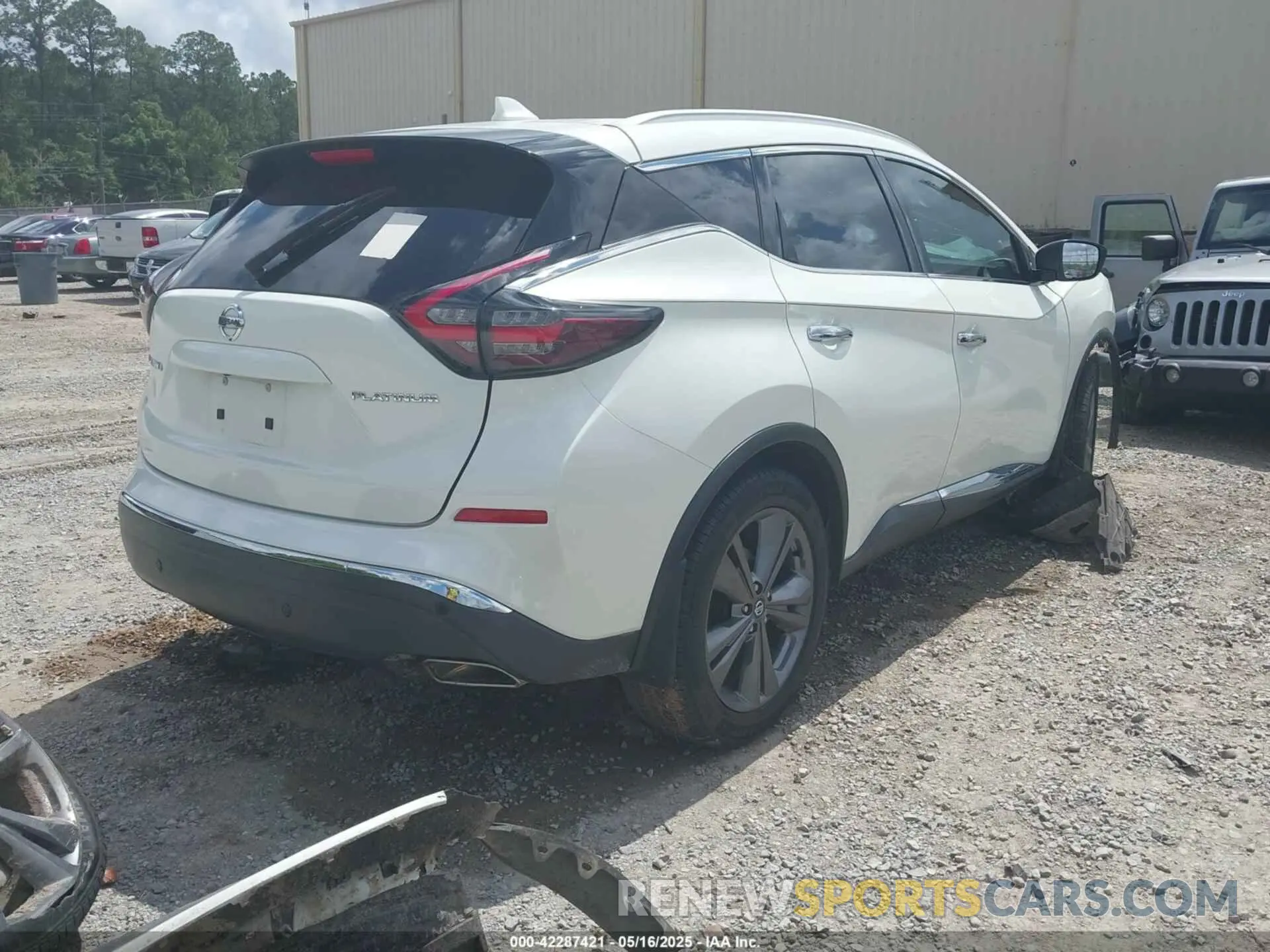 4 fotografías del automóvil dañado 5N1AZ2DJ0LN146698 NISSAN MURANO 2020