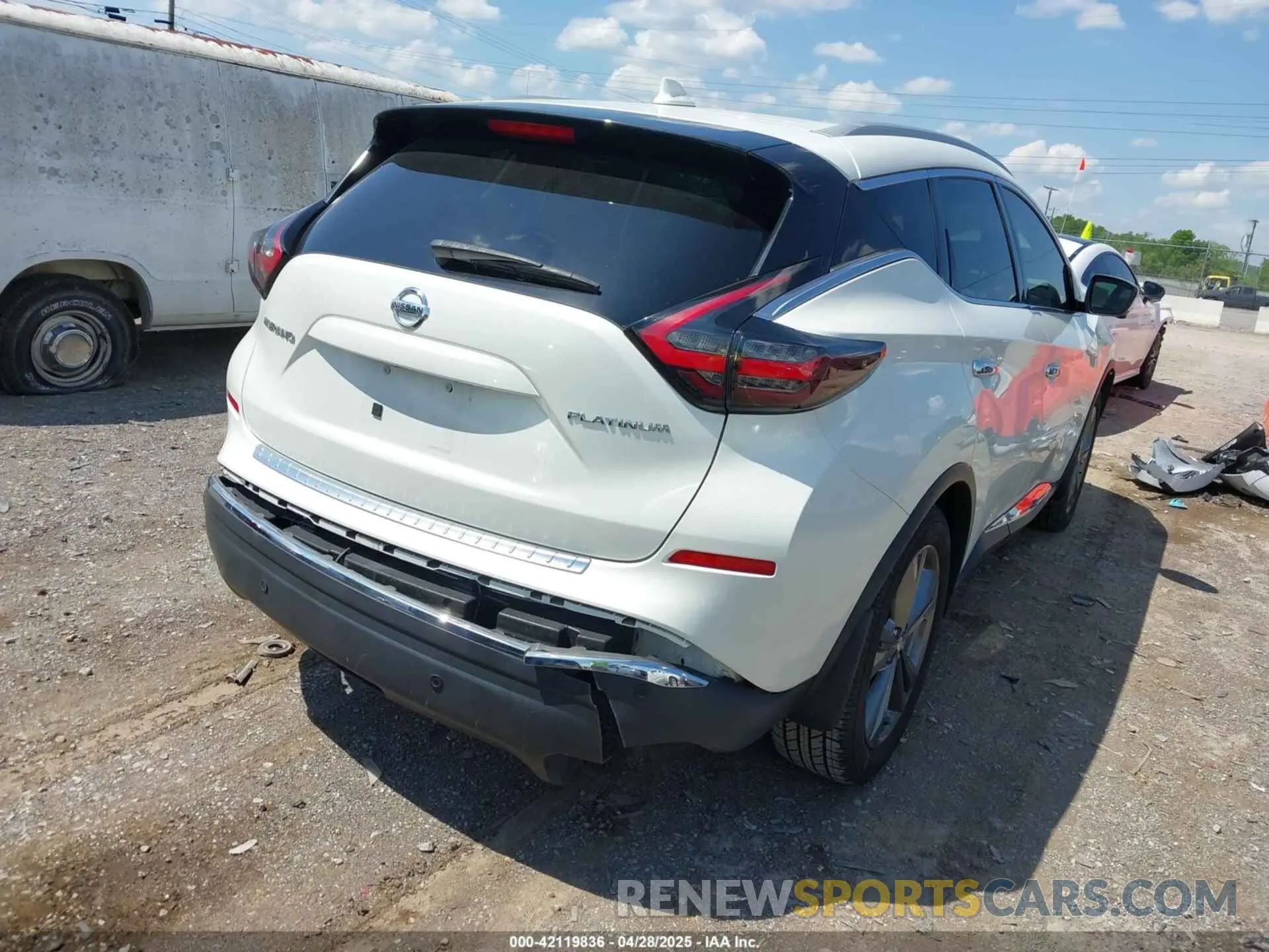 4 fotografías del automóvil dañado 5N1AZ2DJ3LN115526 NISSAN MURANO 2020