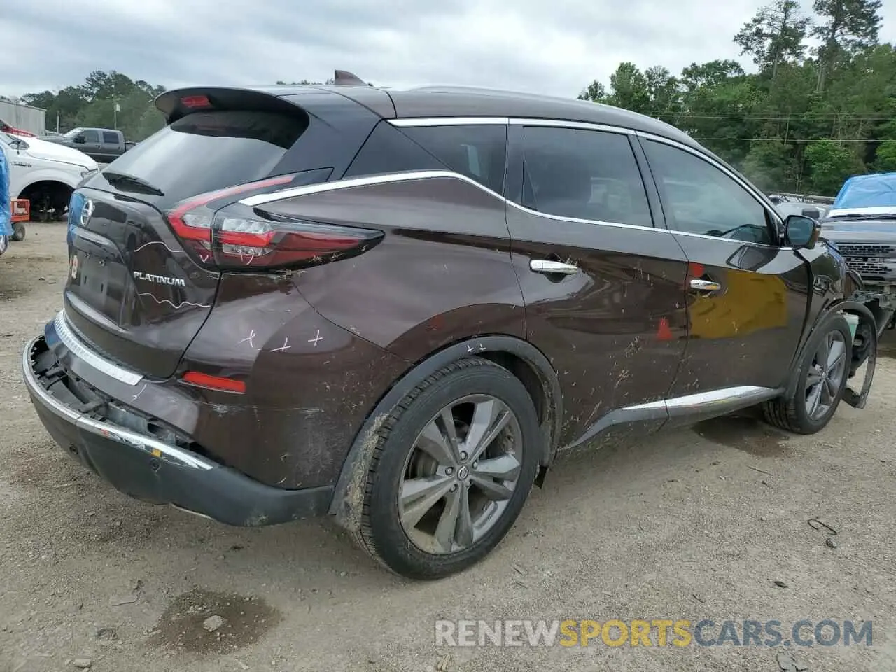 3 fotografías del automóvil dañado 5N1AZ2DJ8LN160140 NISSAN MURANO 2020