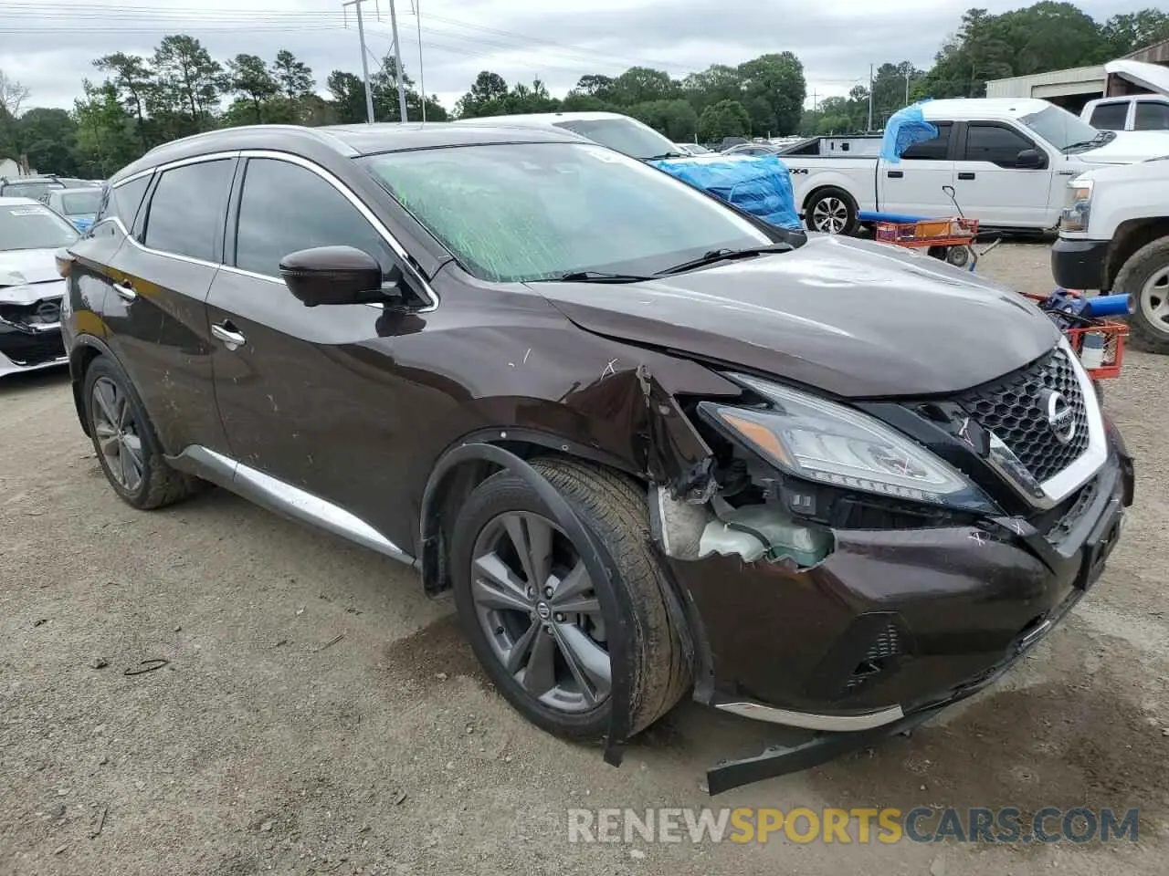 4 fotografías del automóvil dañado 5N1AZ2DJ8LN160140 NISSAN MURANO 2020