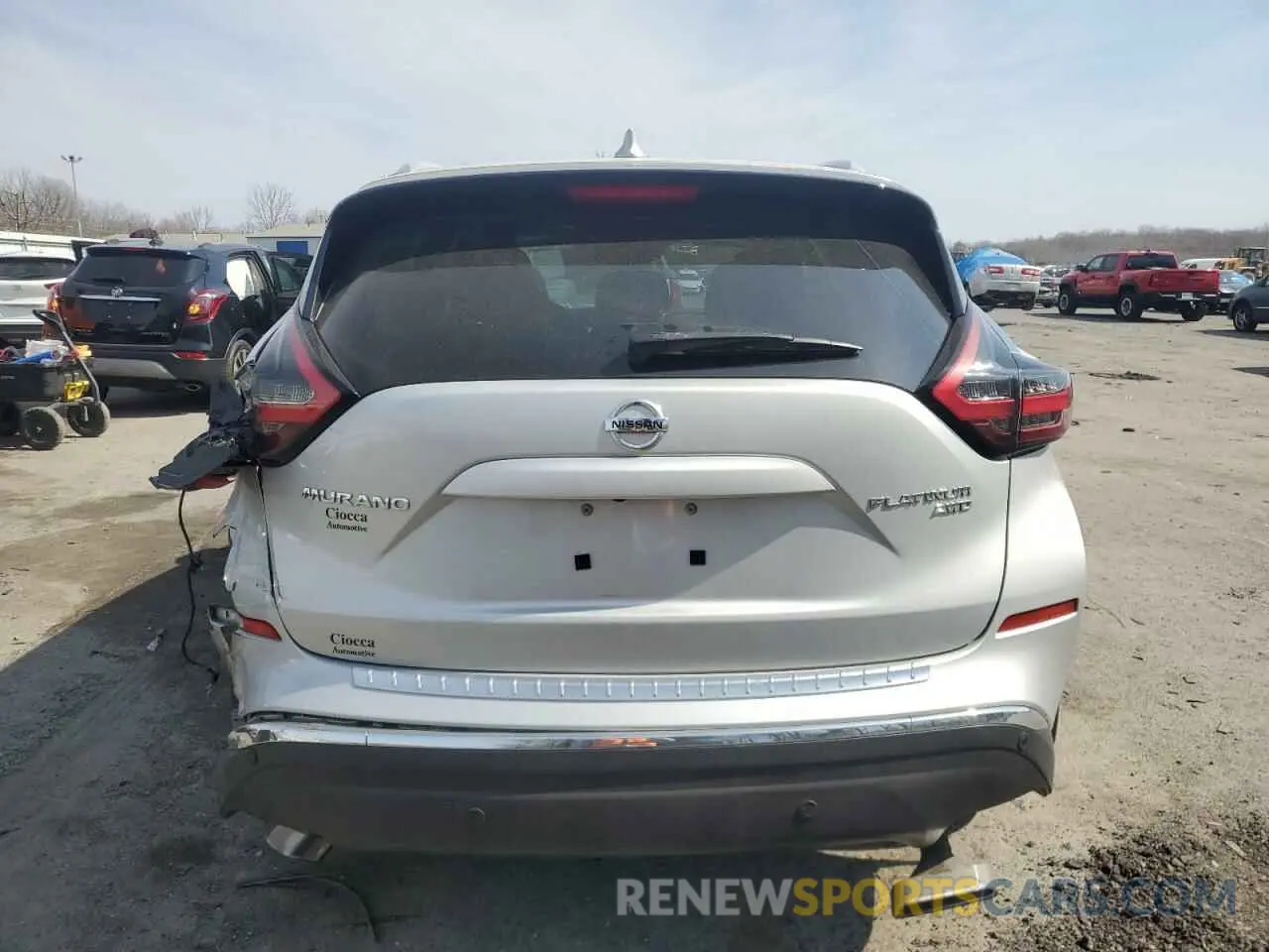 6 fotografías del automóvil dañado 5N1AZ2DS0LN122118 NISSAN MURANO 2020