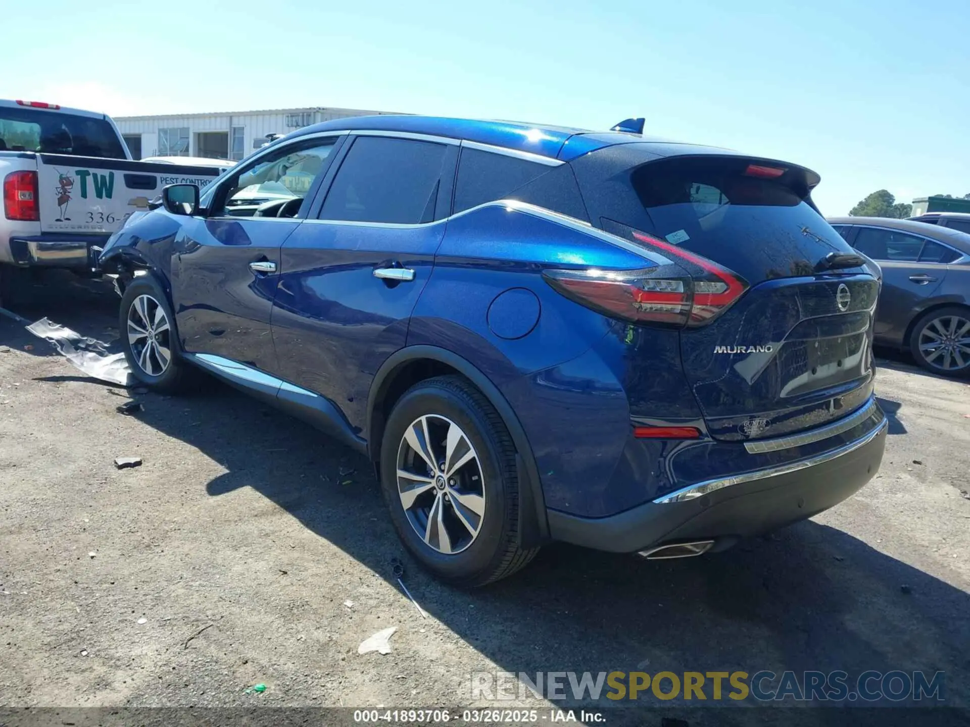 3 fotografías del automóvil dañado 5N1AZ2AJ7MC113487 NISSAN MURANO 2021