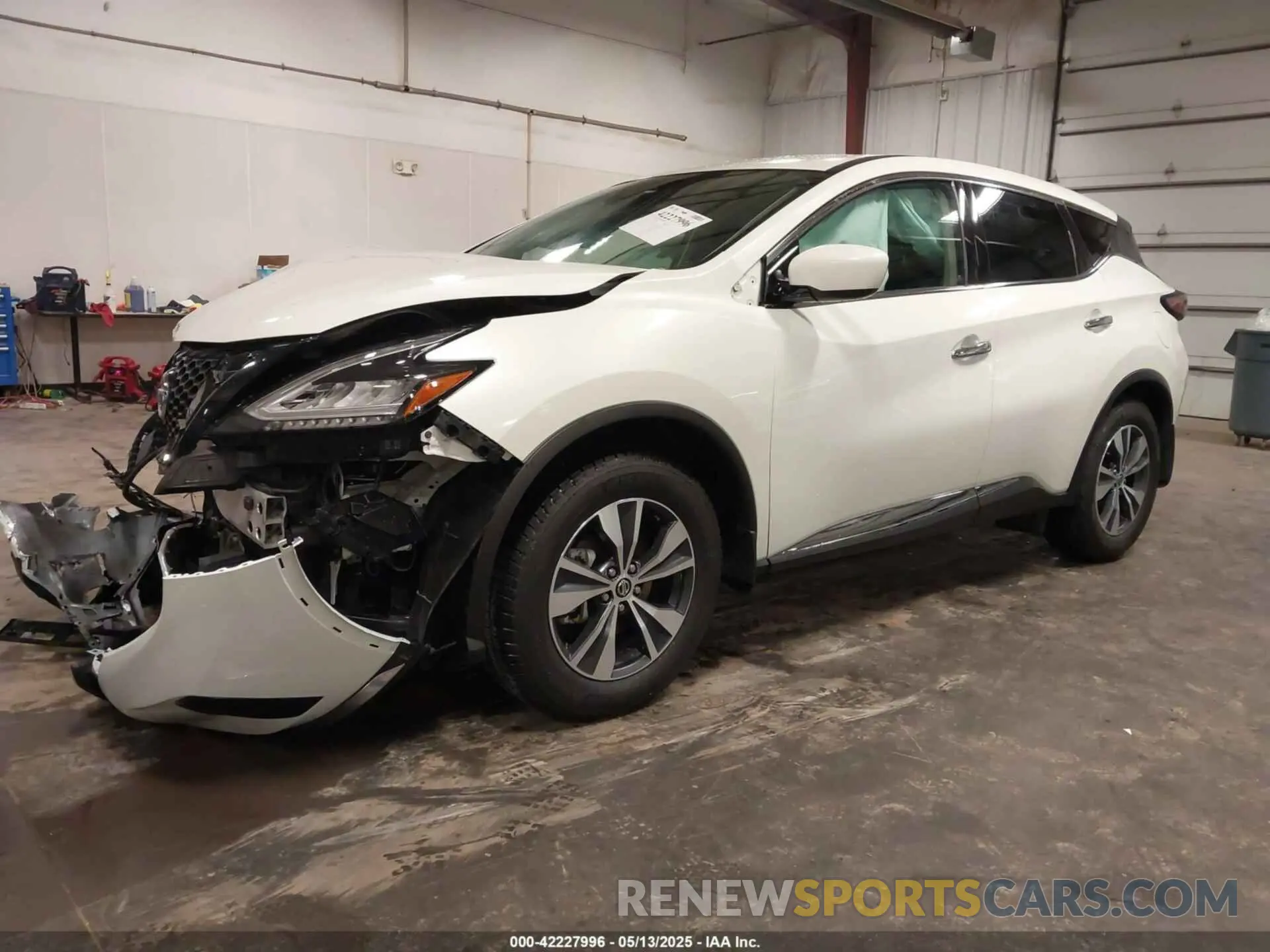 2 fotografías del automóvil dañado 5N1AZ2AS0MC117468 NISSAN MURANO 2021