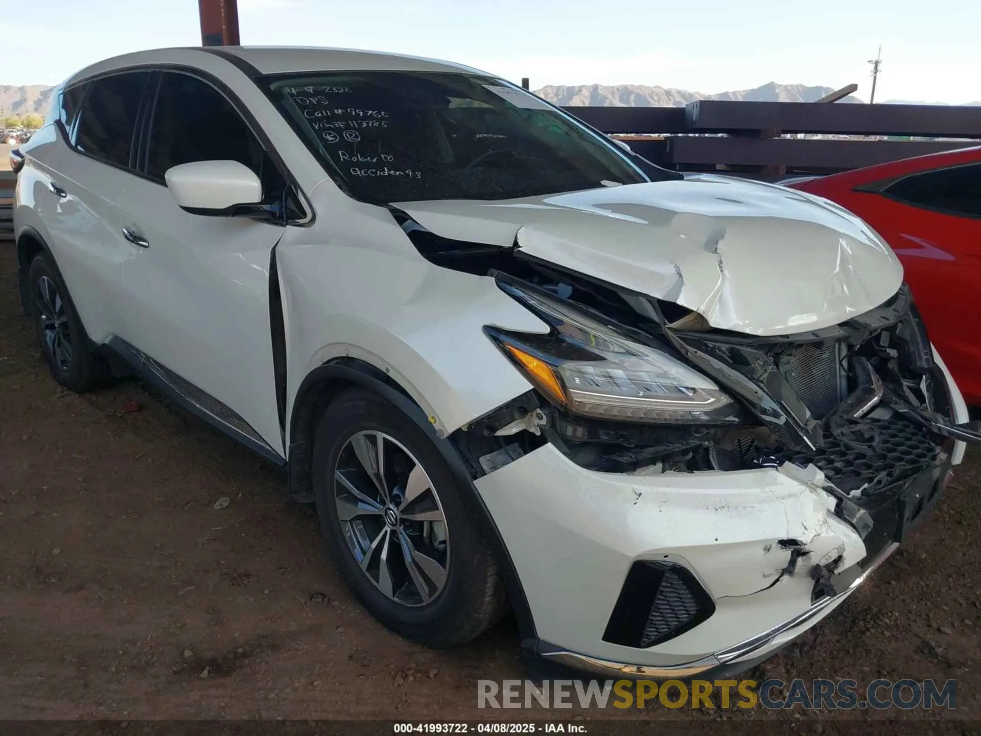 1 fotografías del automóvil dañado 5N1AZ2AS3MC113785 NISSAN MURANO 2021