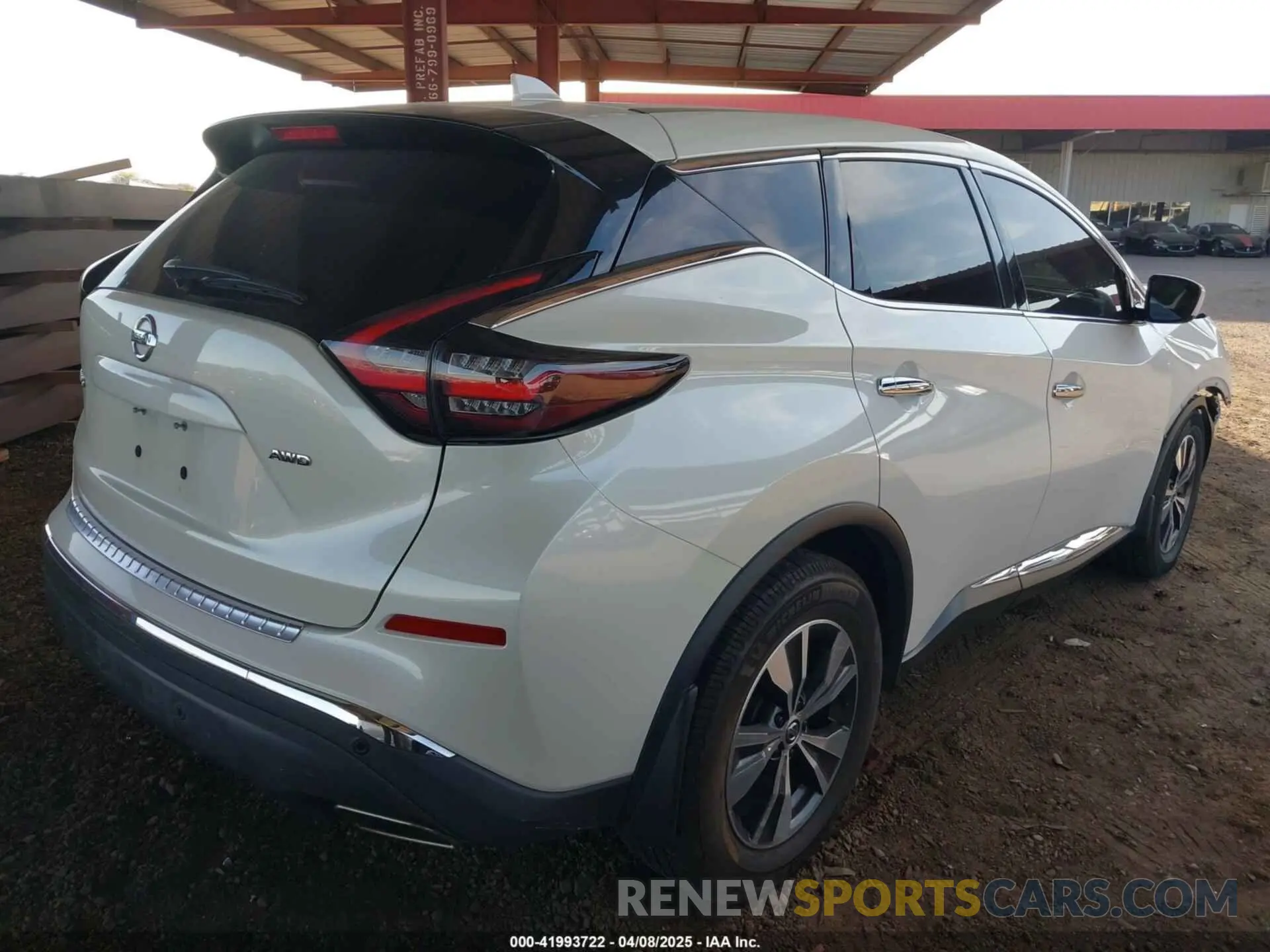 4 fotografías del automóvil dañado 5N1AZ2AS3MC113785 NISSAN MURANO 2021