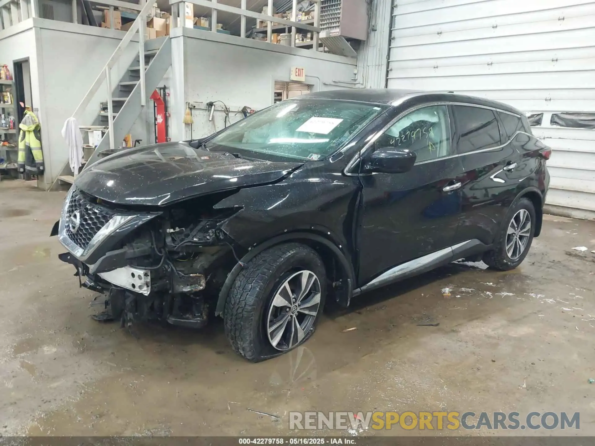 2 fotografías del automóvil dañado 5N1AZ2AS5MC115750 NISSAN MURANO 2021
