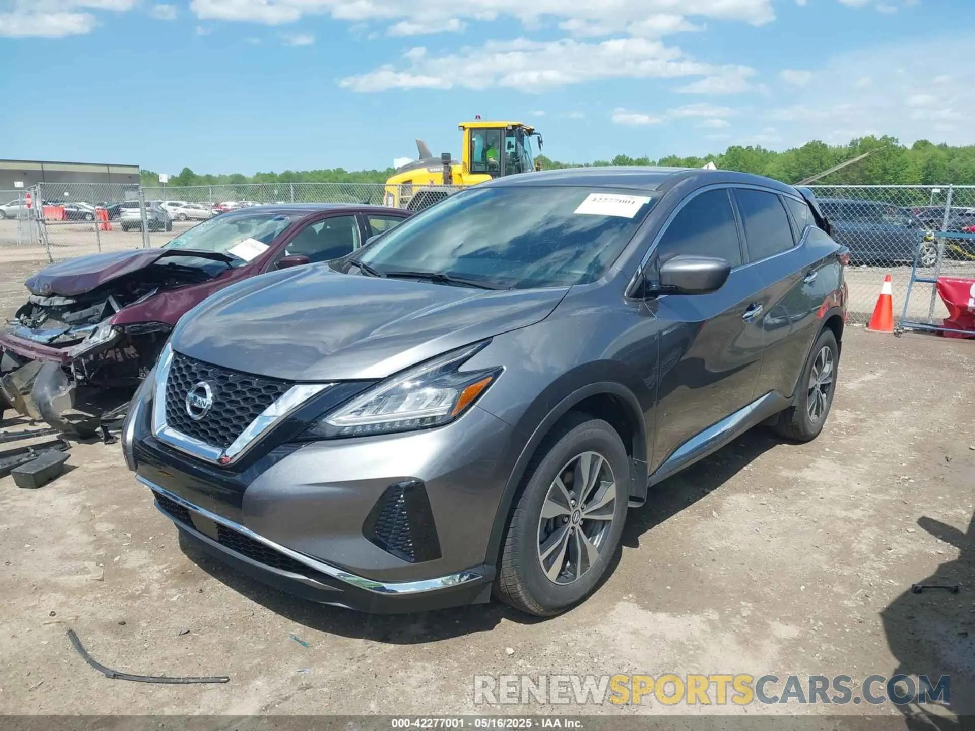 2 fotografías del automóvil dañado 5N1AZ2AS7MC126930 NISSAN MURANO 2021