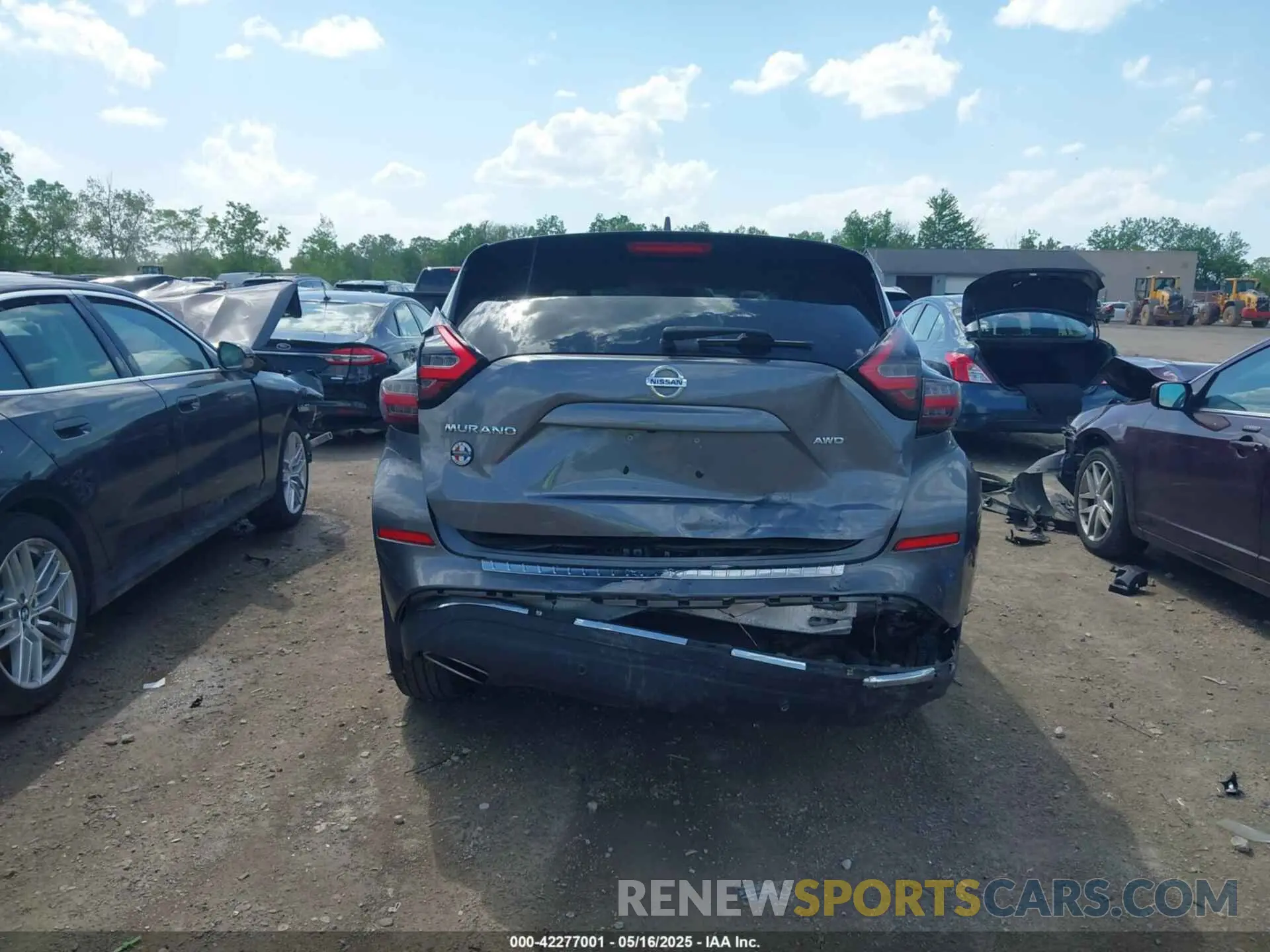 6 fotografías del automóvil dañado 5N1AZ2AS7MC126930 NISSAN MURANO 2021
