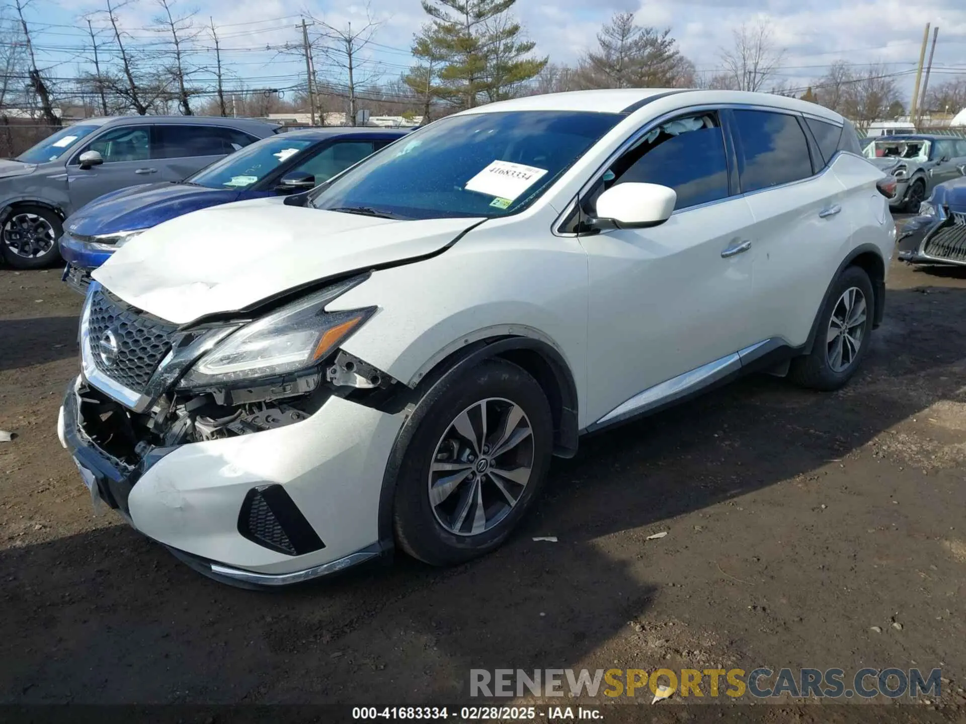 2 fotografías del automóvil dañado 5N1AZ2AS8MC146605 NISSAN MURANO 2021