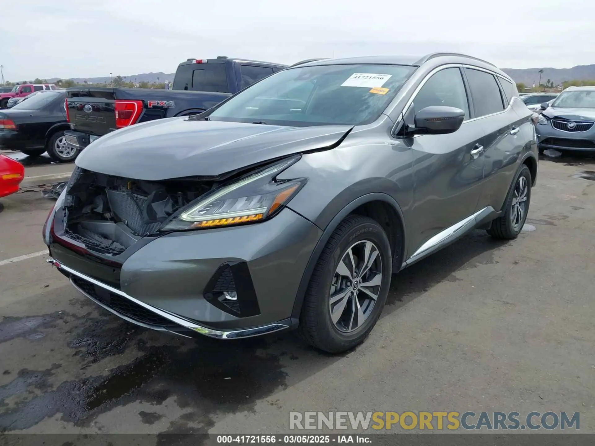 2 fotografías del automóvil dañado 5N1AZ2BJ2MC120510 NISSAN MURANO 2021