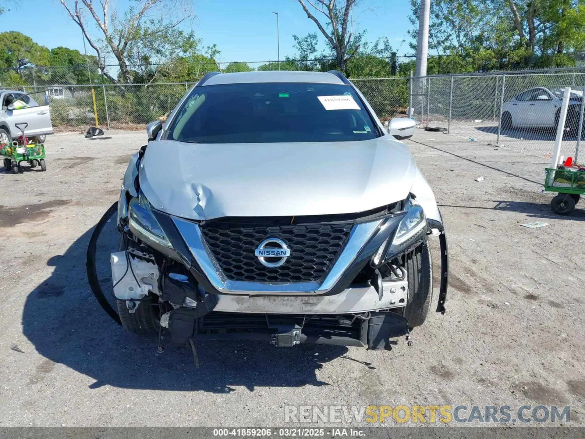 12 fotografías del automóvil dañado 5N1AZ2BJ4MC117043 NISSAN MURANO 2021