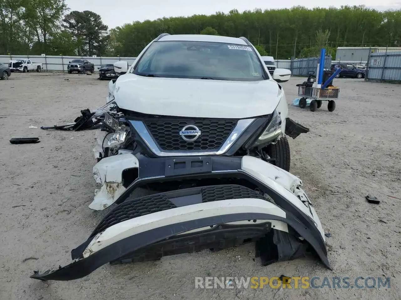 5 fotografías del automóvil dañado 5N1AZ2BJ4MC121383 NISSAN MURANO 2021