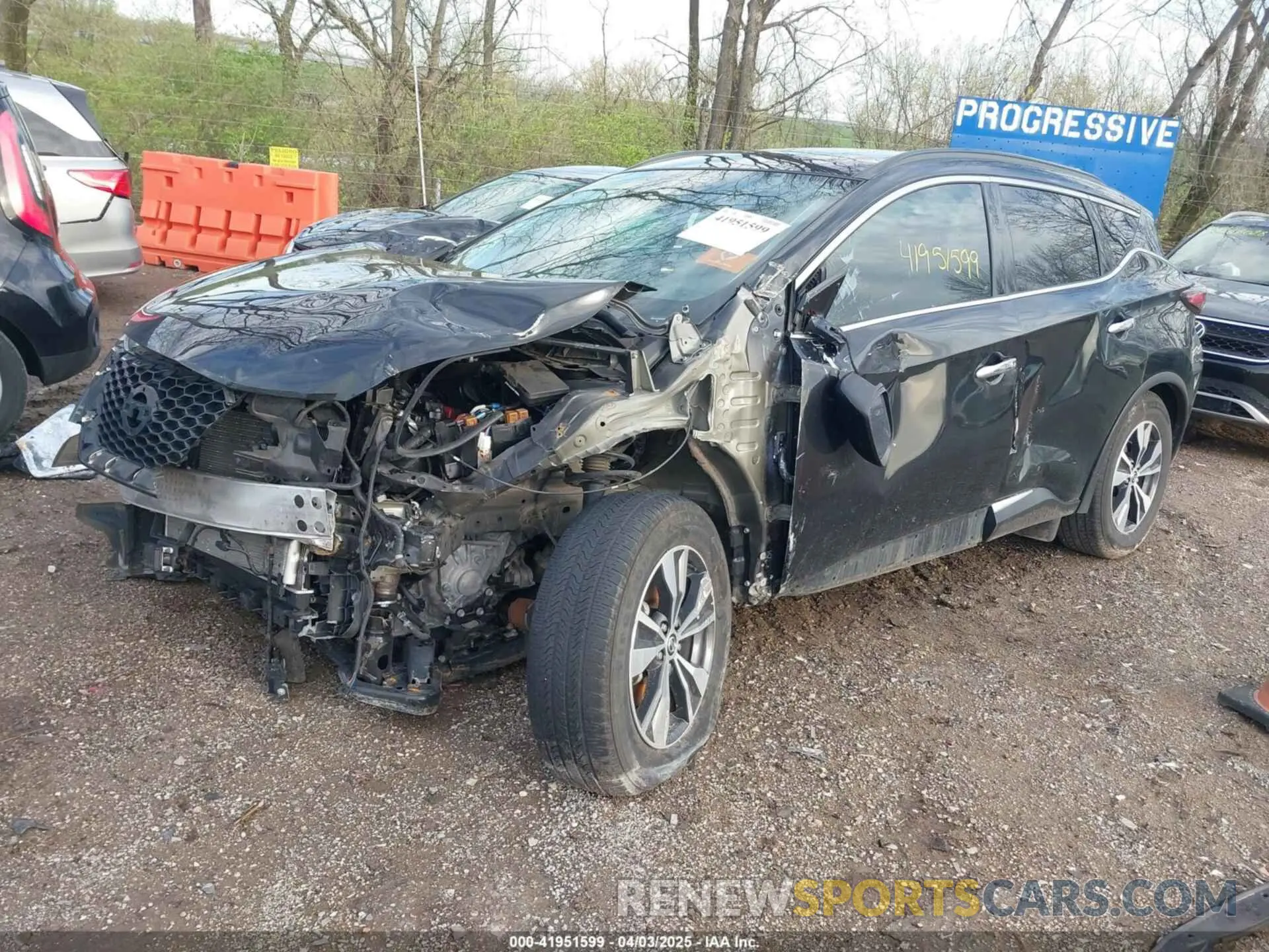 2 fotografías del automóvil dañado 5N1AZ2BS2MC142810 NISSAN MURANO 2021