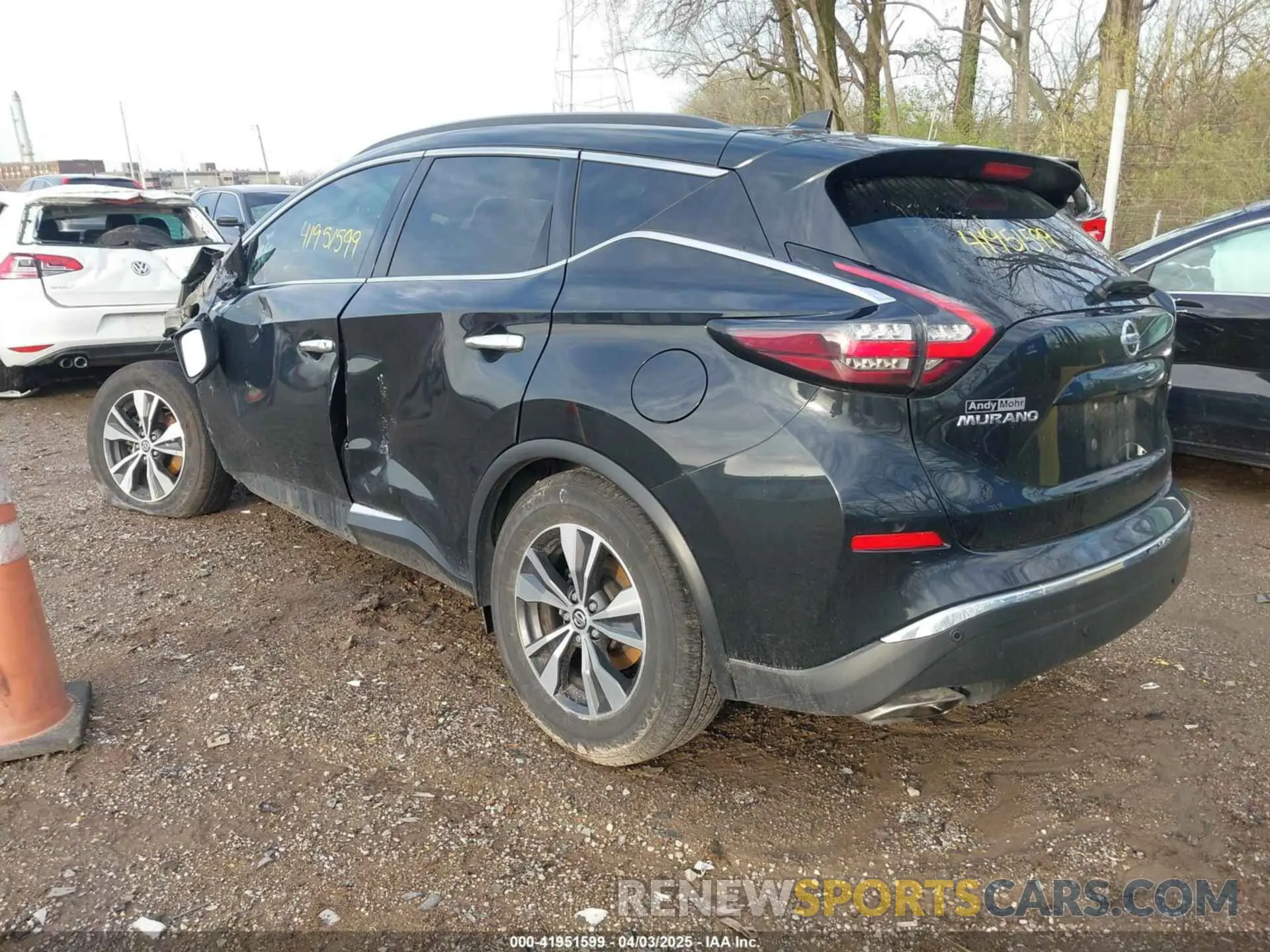 3 fotografías del automóvil dañado 5N1AZ2BS2MC142810 NISSAN MURANO 2021