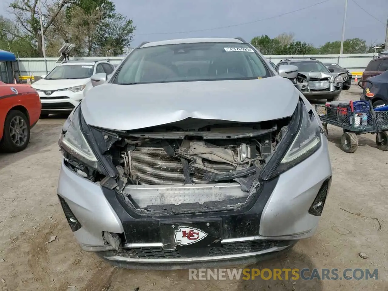 5 fotografías del automóvil dañado 5N1AZ2BS7MC138364 NISSAN MURANO 2021