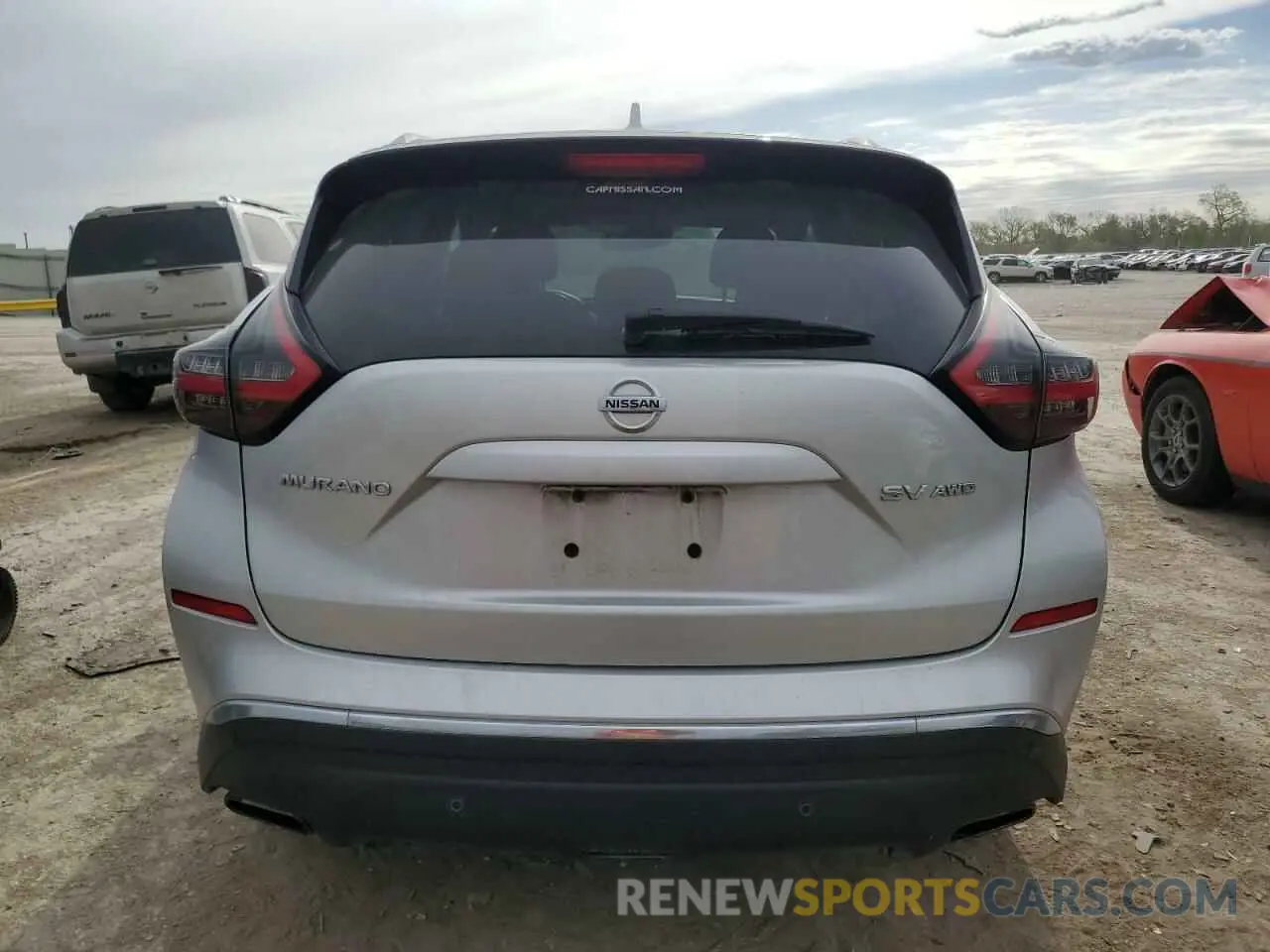 6 fotografías del automóvil dañado 5N1AZ2BS7MC138364 NISSAN MURANO 2021