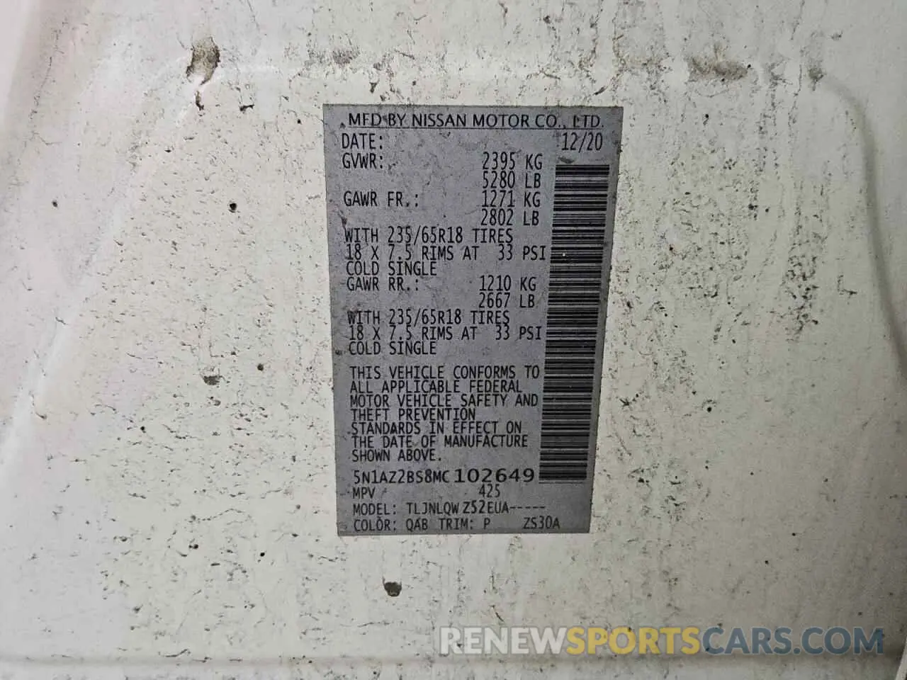 13 fotografías del automóvil dañado 5N1AZ2BS8MC102649 NISSAN MURANO 2021