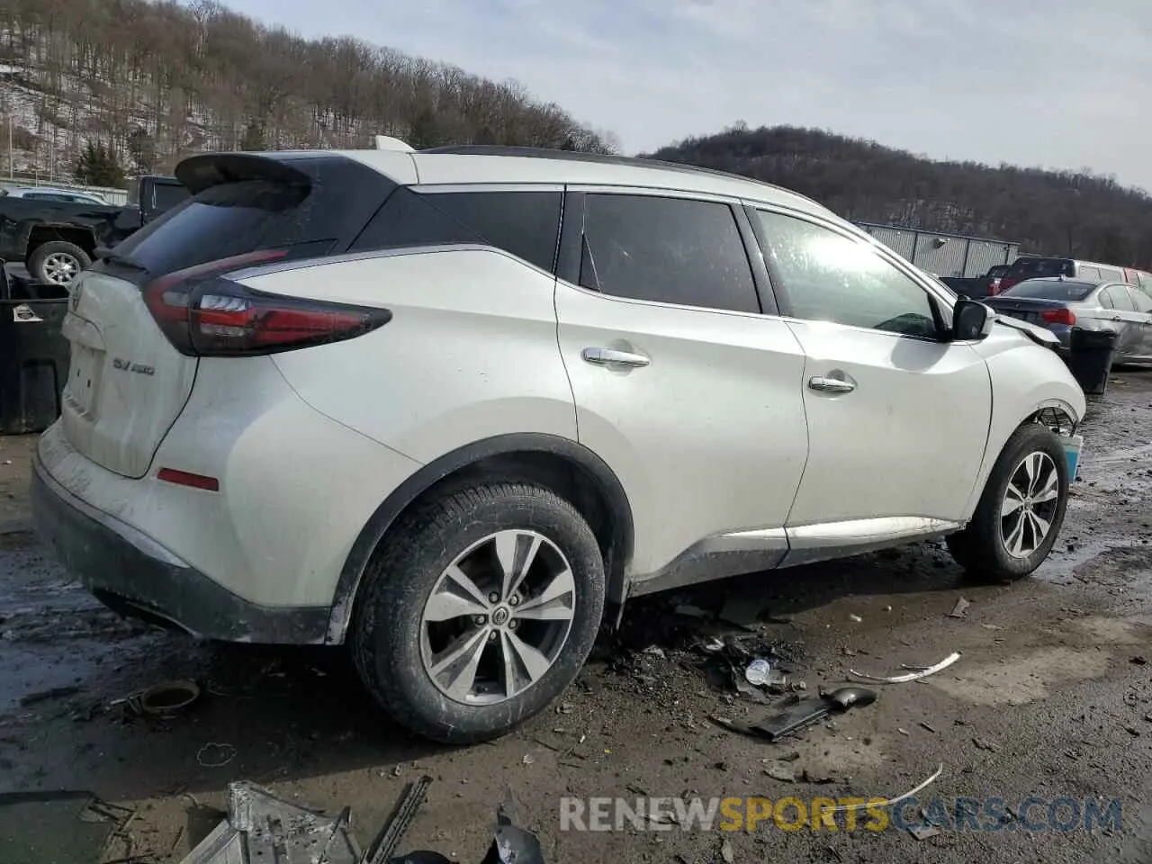 3 fotografías del automóvil dañado 5N1AZ2BS8MC115711 NISSAN MURANO 2021