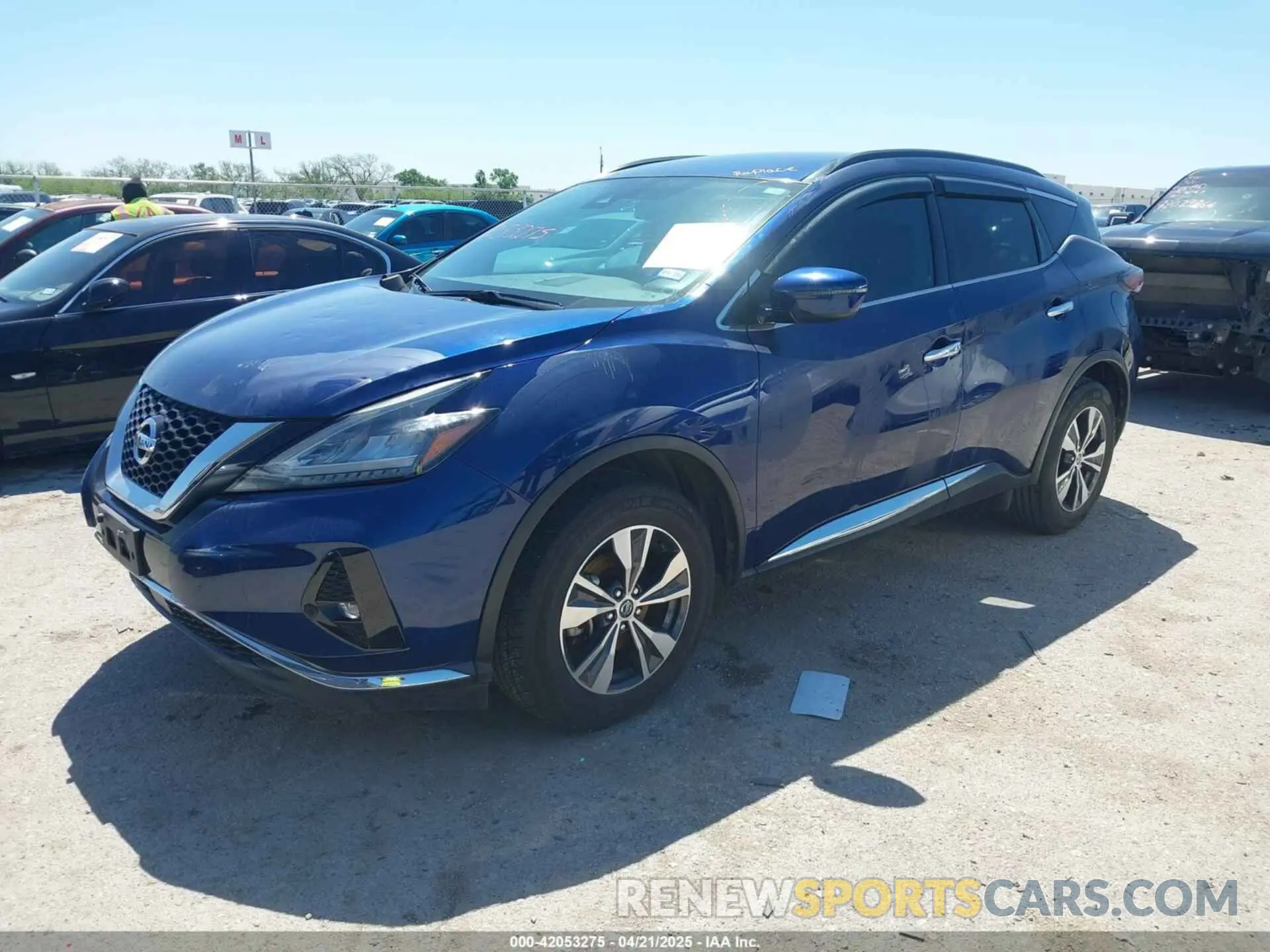 2 fotografías del automóvil dañado 5N1AZ2BS8MC131312 NISSAN MURANO 2021