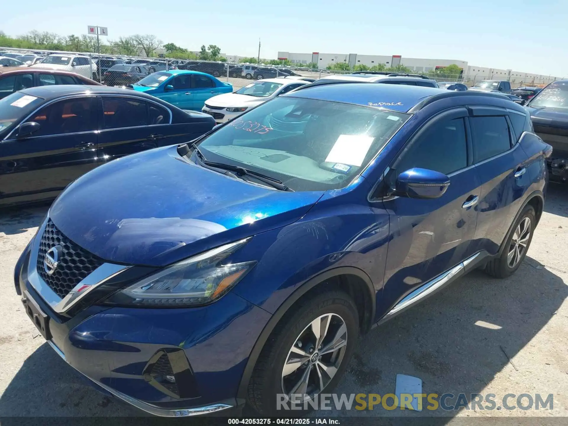 6 fotografías del automóvil dañado 5N1AZ2BS8MC131312 NISSAN MURANO 2021