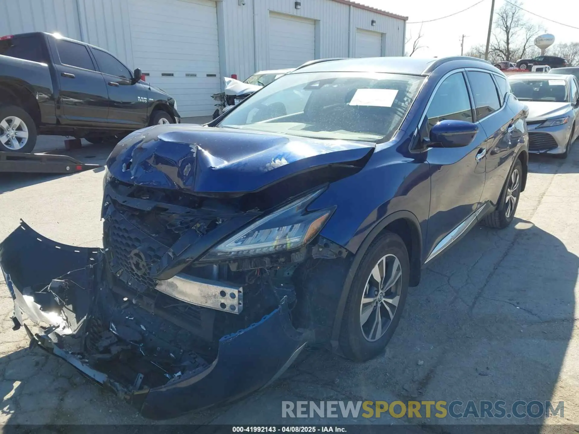 2 fotografías del automóvil dañado 5N1AZ2BS9MC126295 NISSAN MURANO 2021