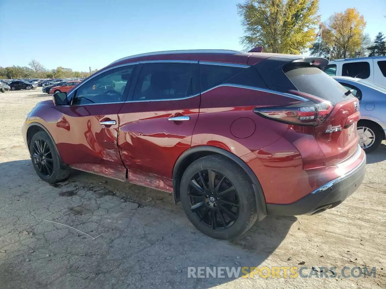 2 fotografías del automóvil dañado 5N1AZ2CJ0MC113750 NISSAN MURANO 2021