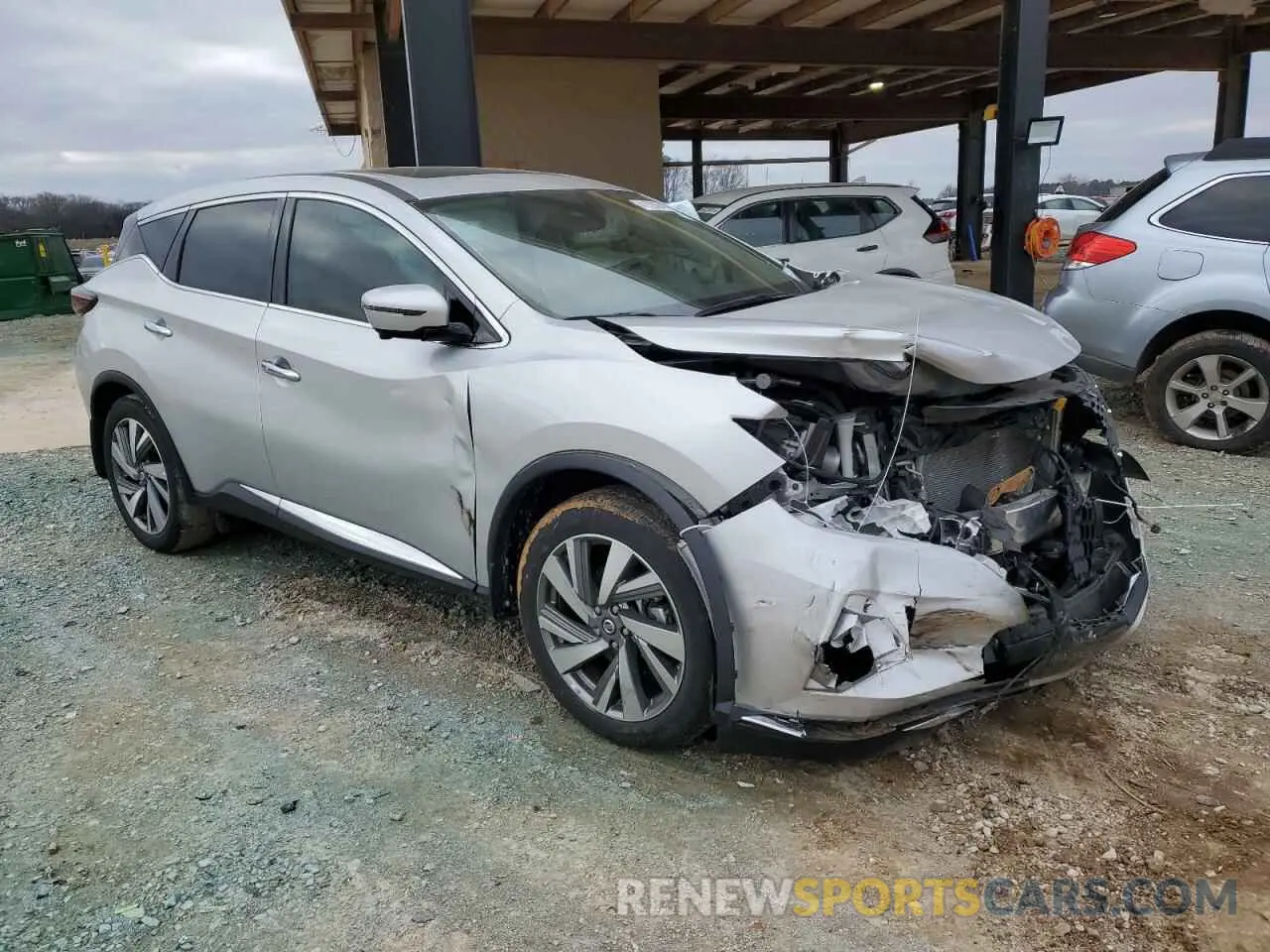 4 fotografías del automóvil dañado 5N1AZ2CJ3MC138769 NISSAN MURANO 2021